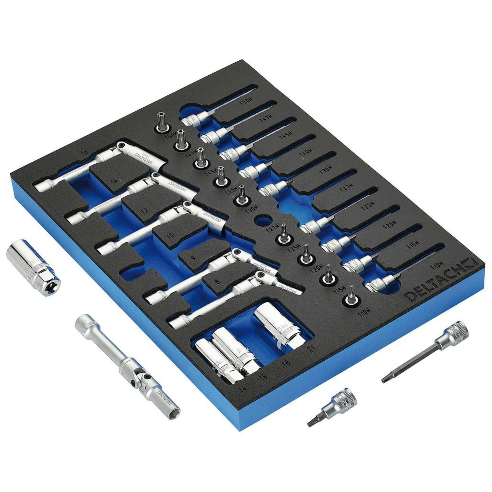 BUNKER Spark and Glow Plug Set in EVA Foam Inlay, 3/8" (20 Piece)