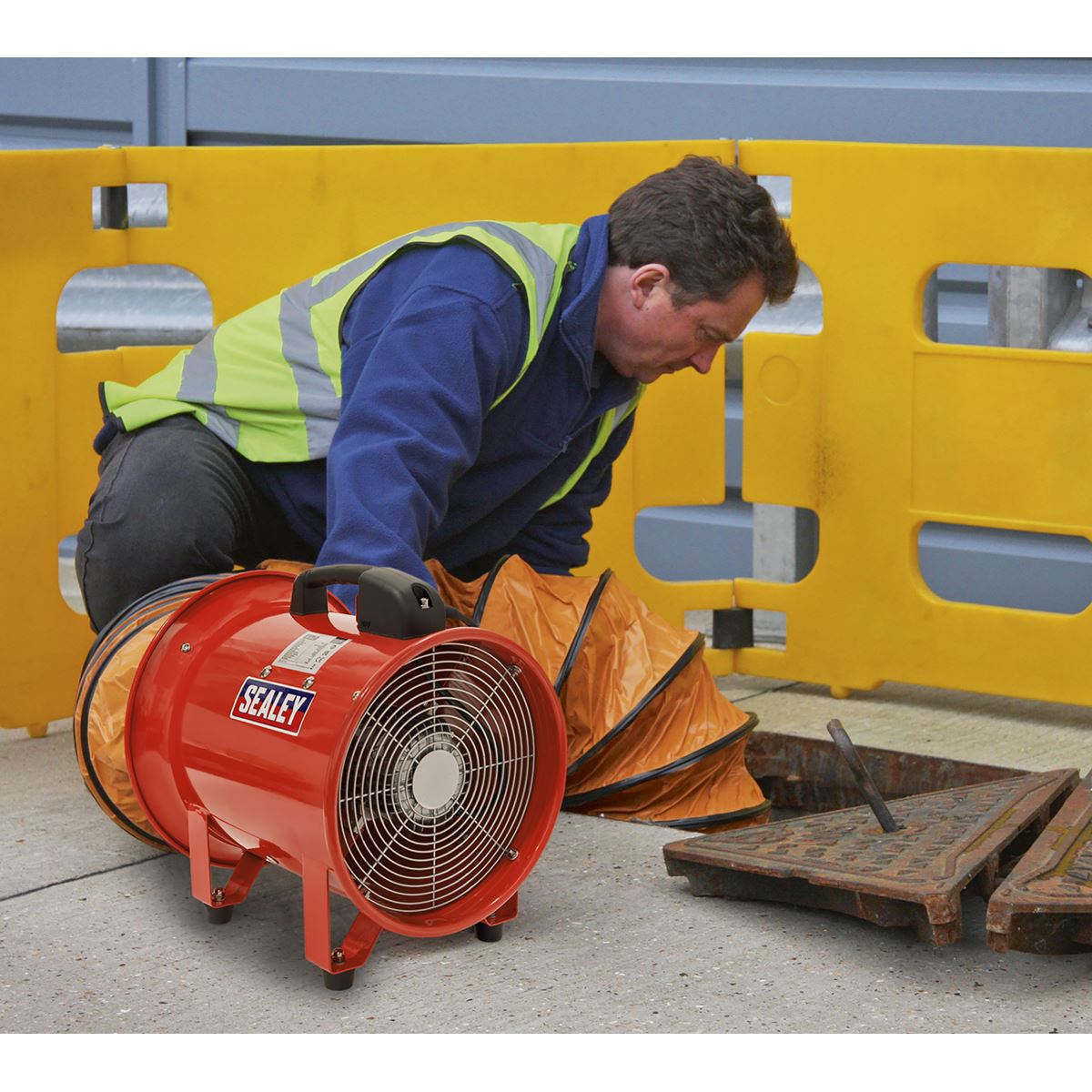 Sealey Portable Ventilator300mm with 5m Ducting VEN300