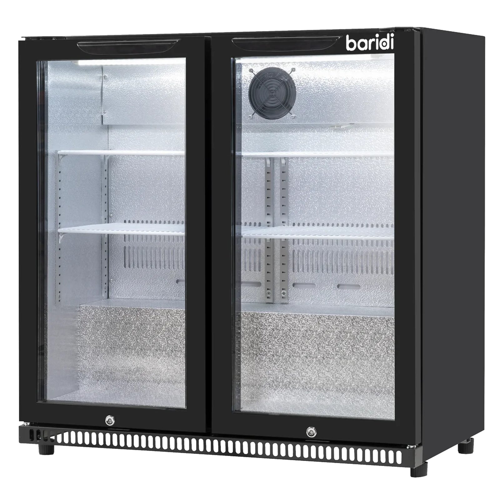 Baridi Back Bar Drinks Fridge DH272 190L Capacity - Black