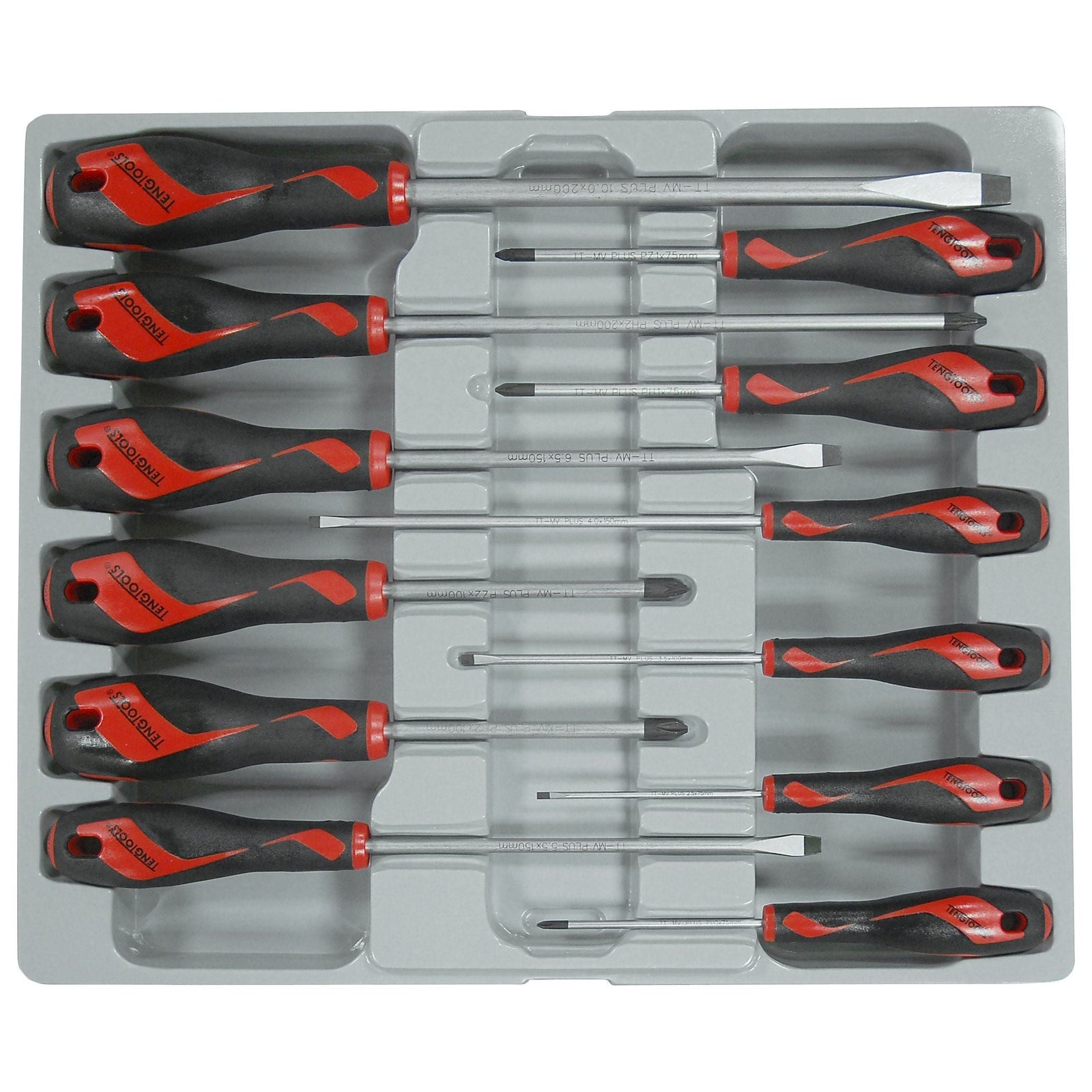 Teng Tools Screwdriver Set Mixed 12 Pieces