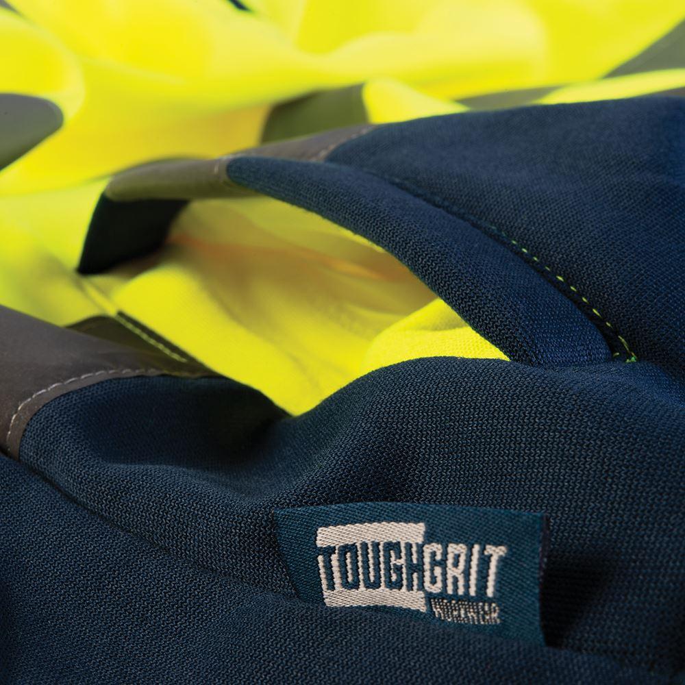 Tough Grit Hi-Vis 2-Tone Sweatshirt Yellow/Navy L