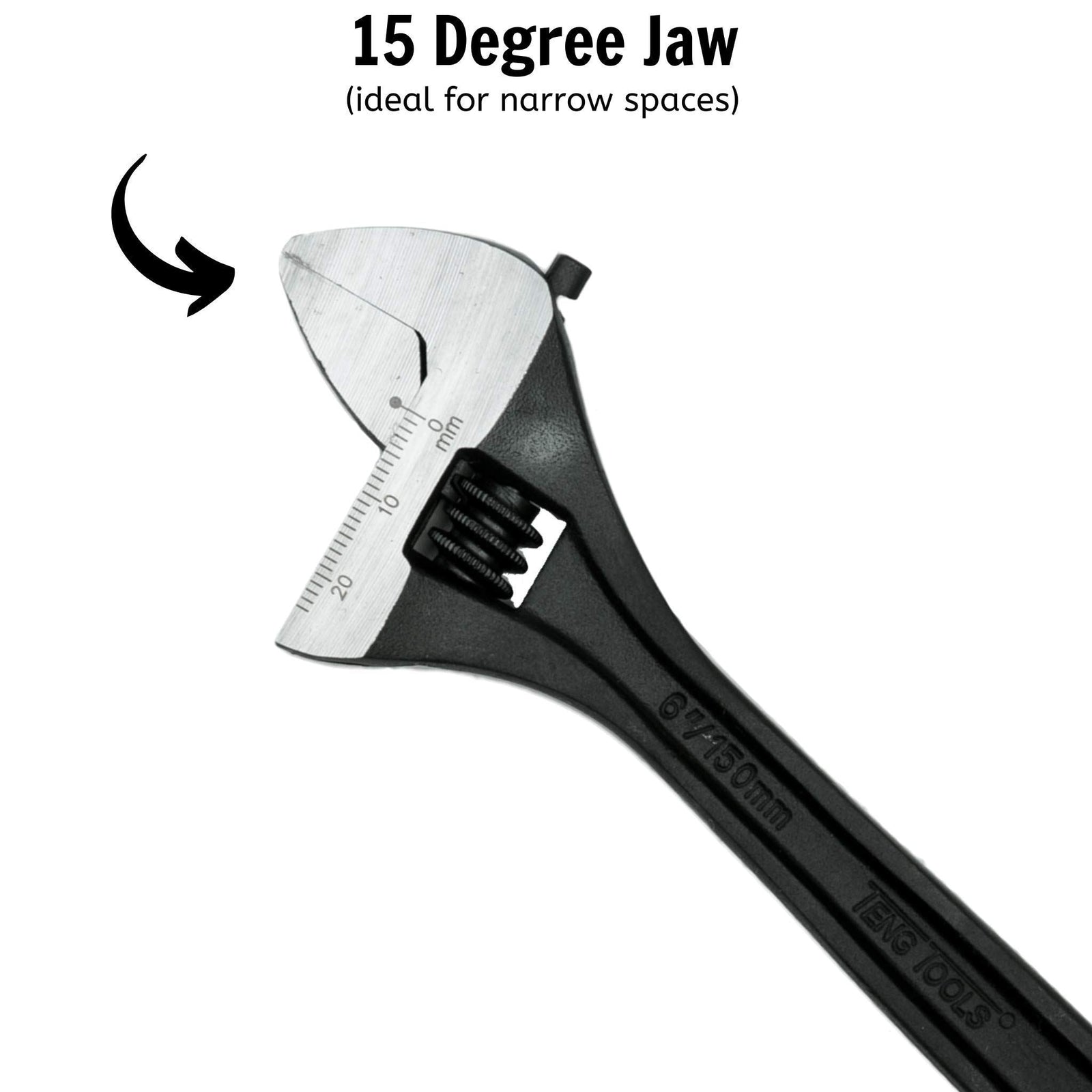 Teng Tools Adjustable Wrench 150mm