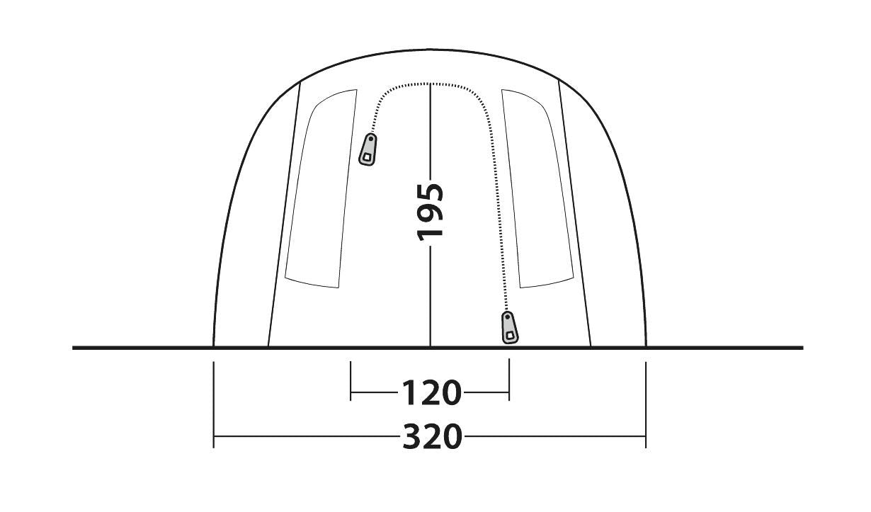 Outwell Phoenix 5 Pole Tent Green 5 Person