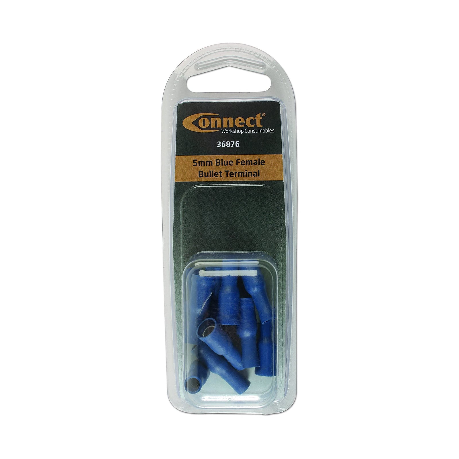 Tool Connection Blue Female Bullet Terminal 5mm 10pc 36876