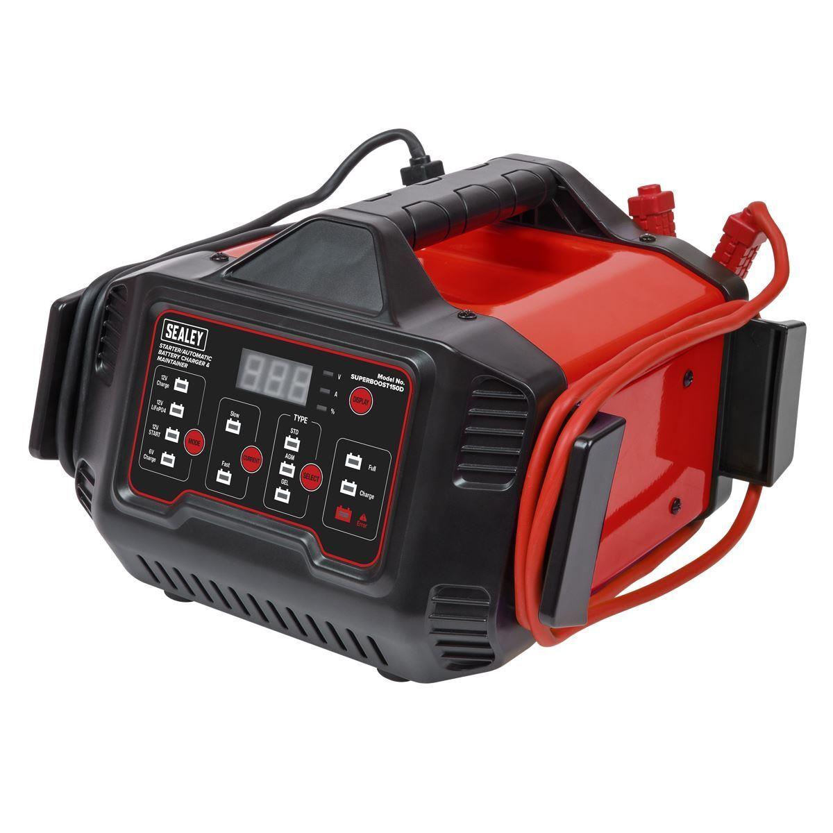 Sealey Battery Charger Automatic Maintainer 6/12V 150A Starter/15A