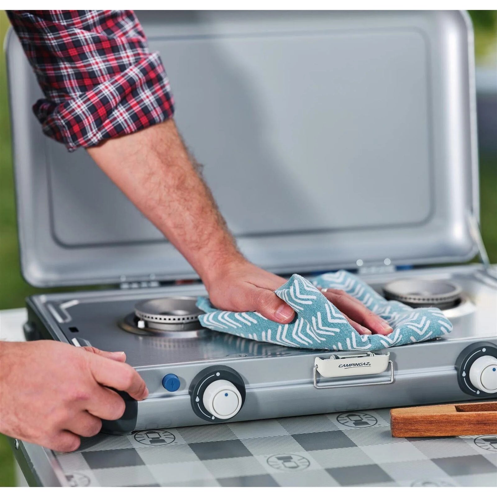 Campingaz Camping Kitchen 2 Grill & Go Double Burner Portable Stove