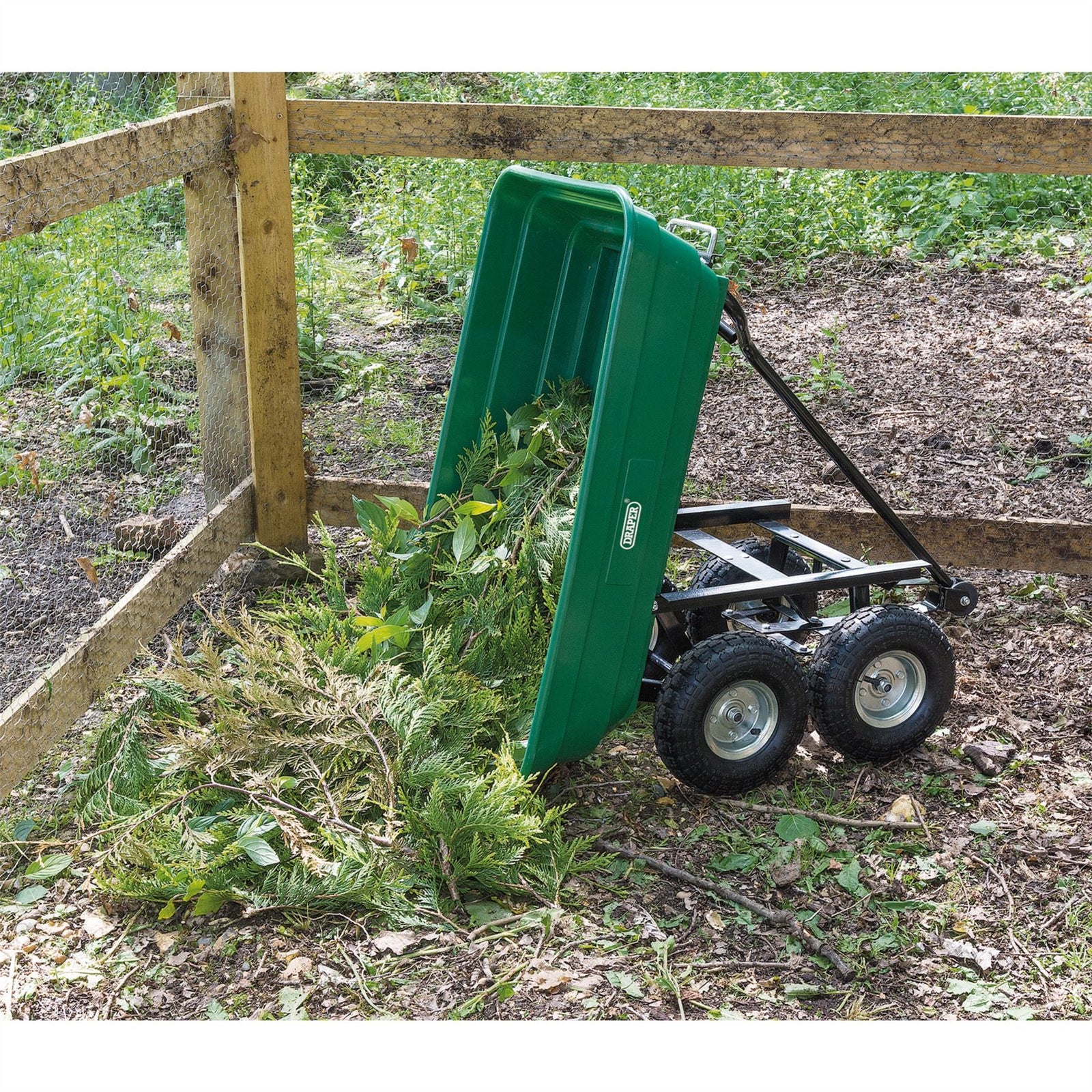 Draper Mobile Tipper Cart, 75L 58553