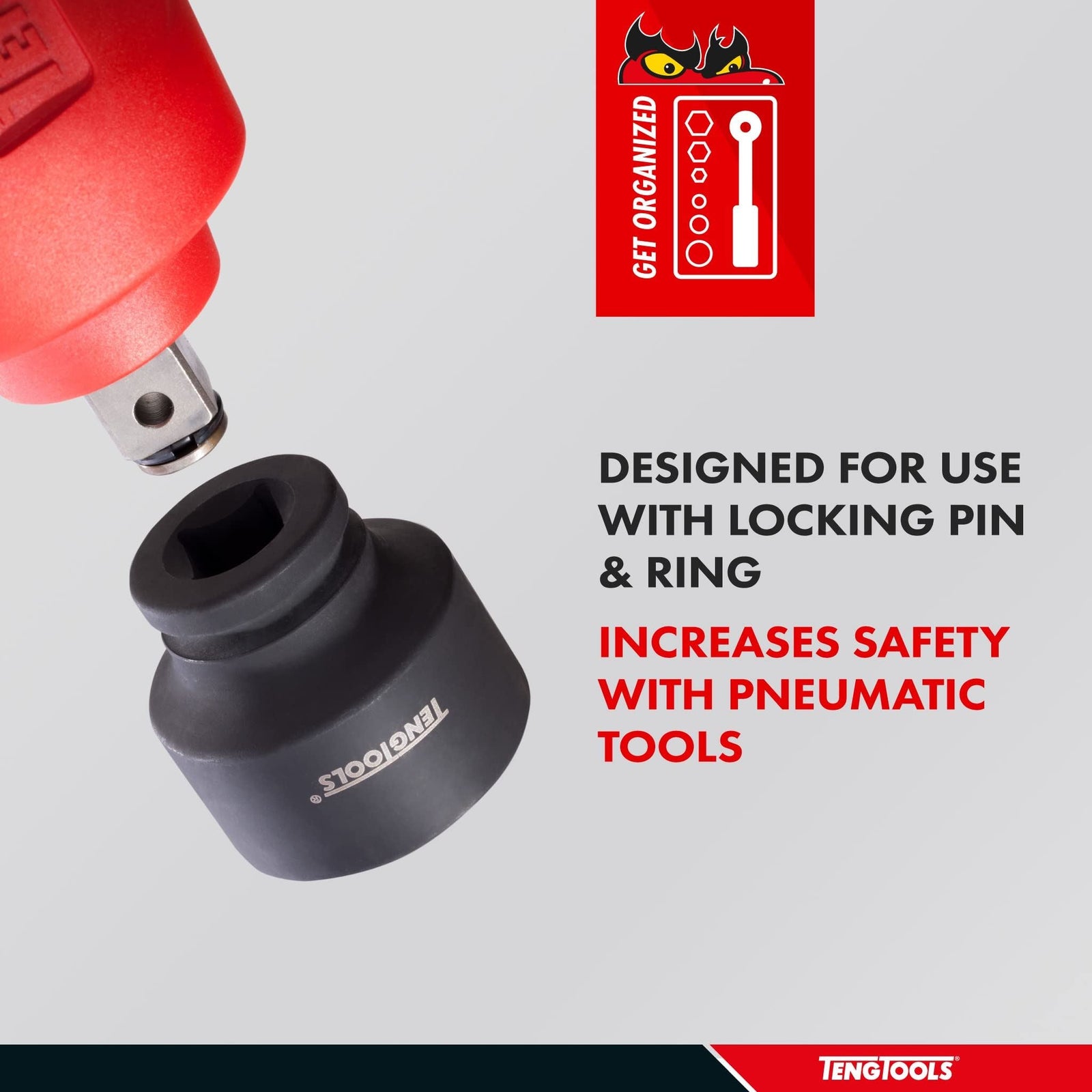 Teng Tools 1-1/2" Impact Socket DIN Metric 75mm