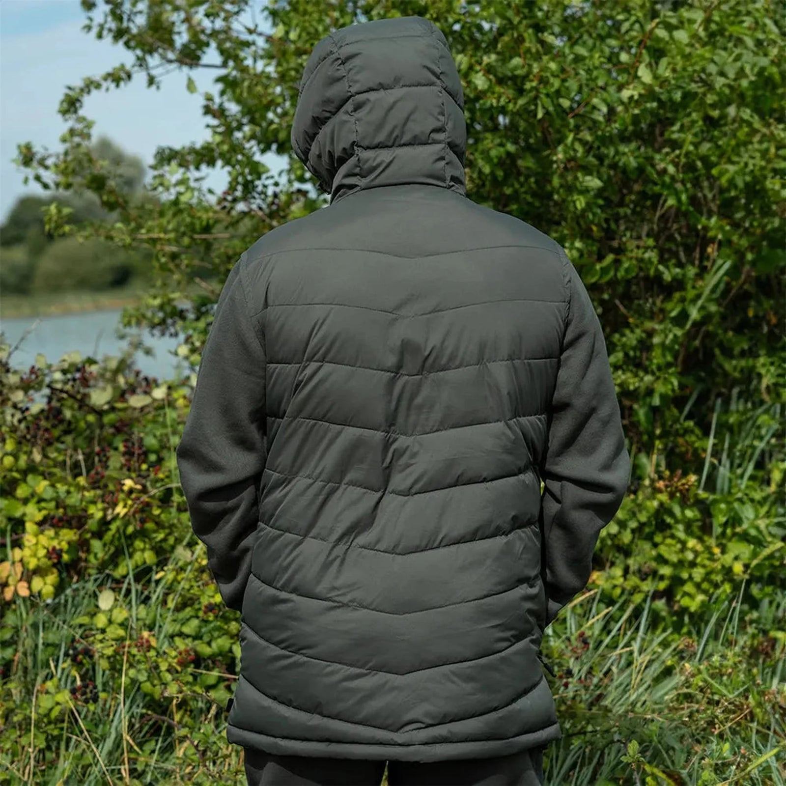 RidgeMonkey APEarel ThermaPro Hybrid Coat Green S - RMC121