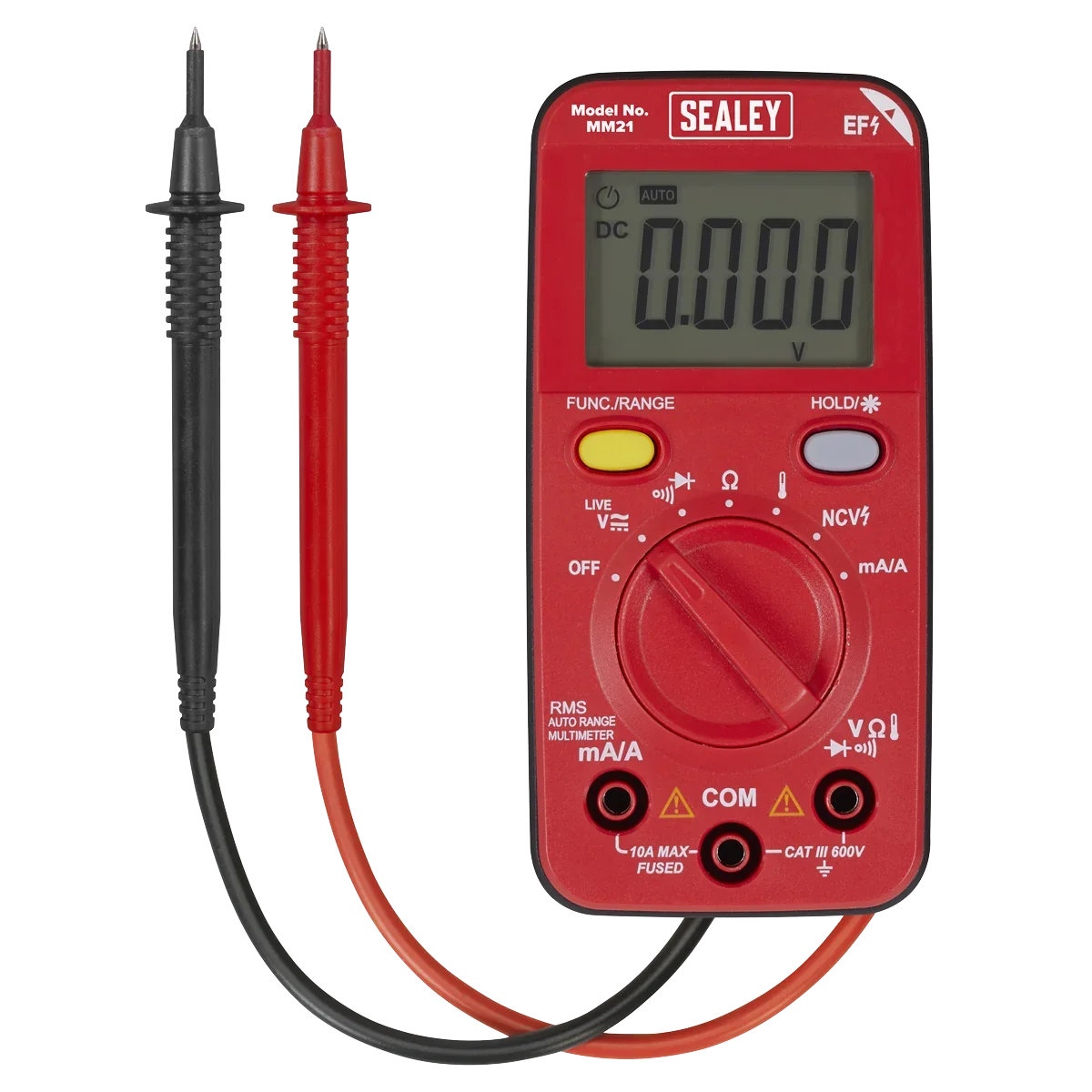 Sealey 10-Function Digital Multimeter MM21 - Auto-Ranging