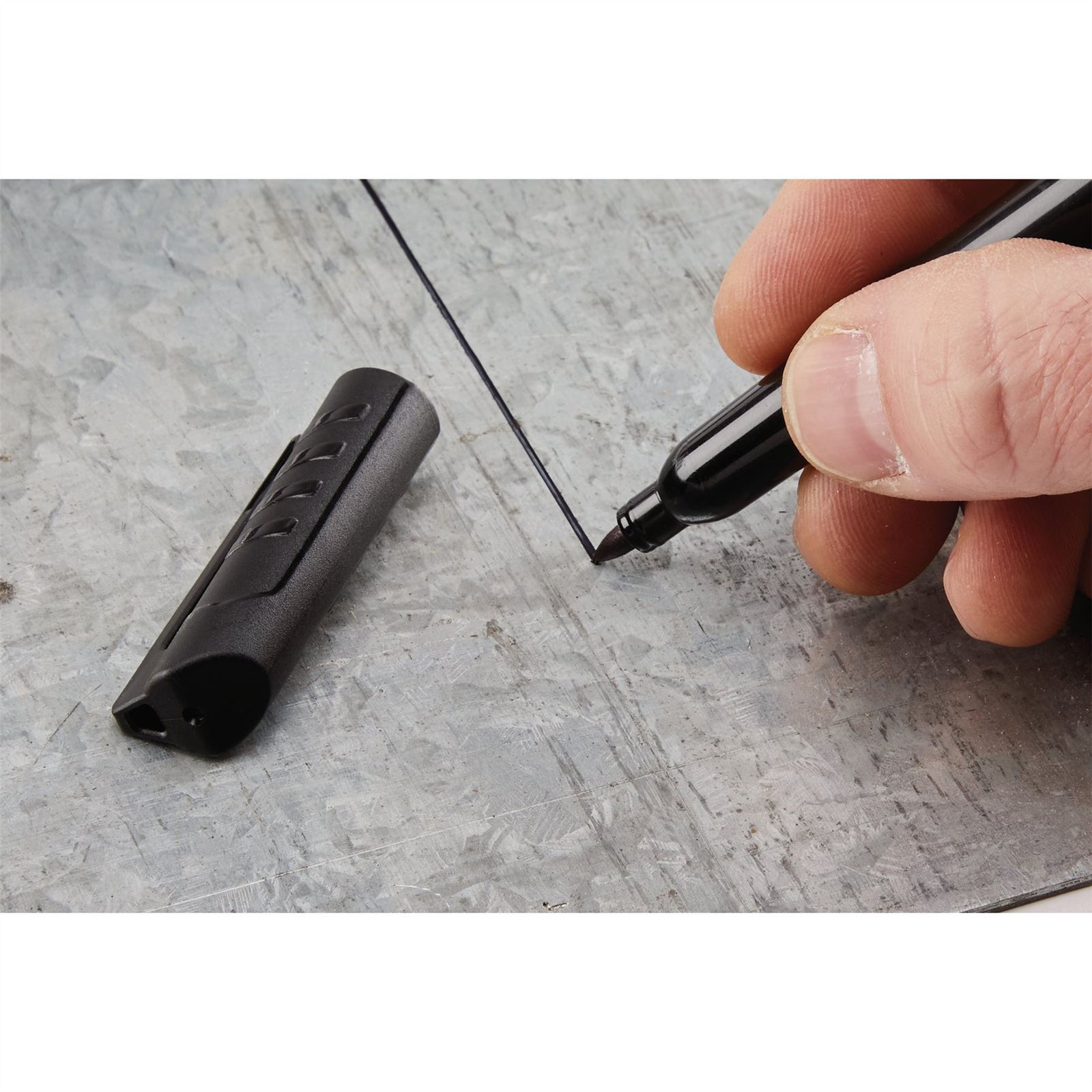 Draper Marker Pens, Black (Pack of 2) 20942