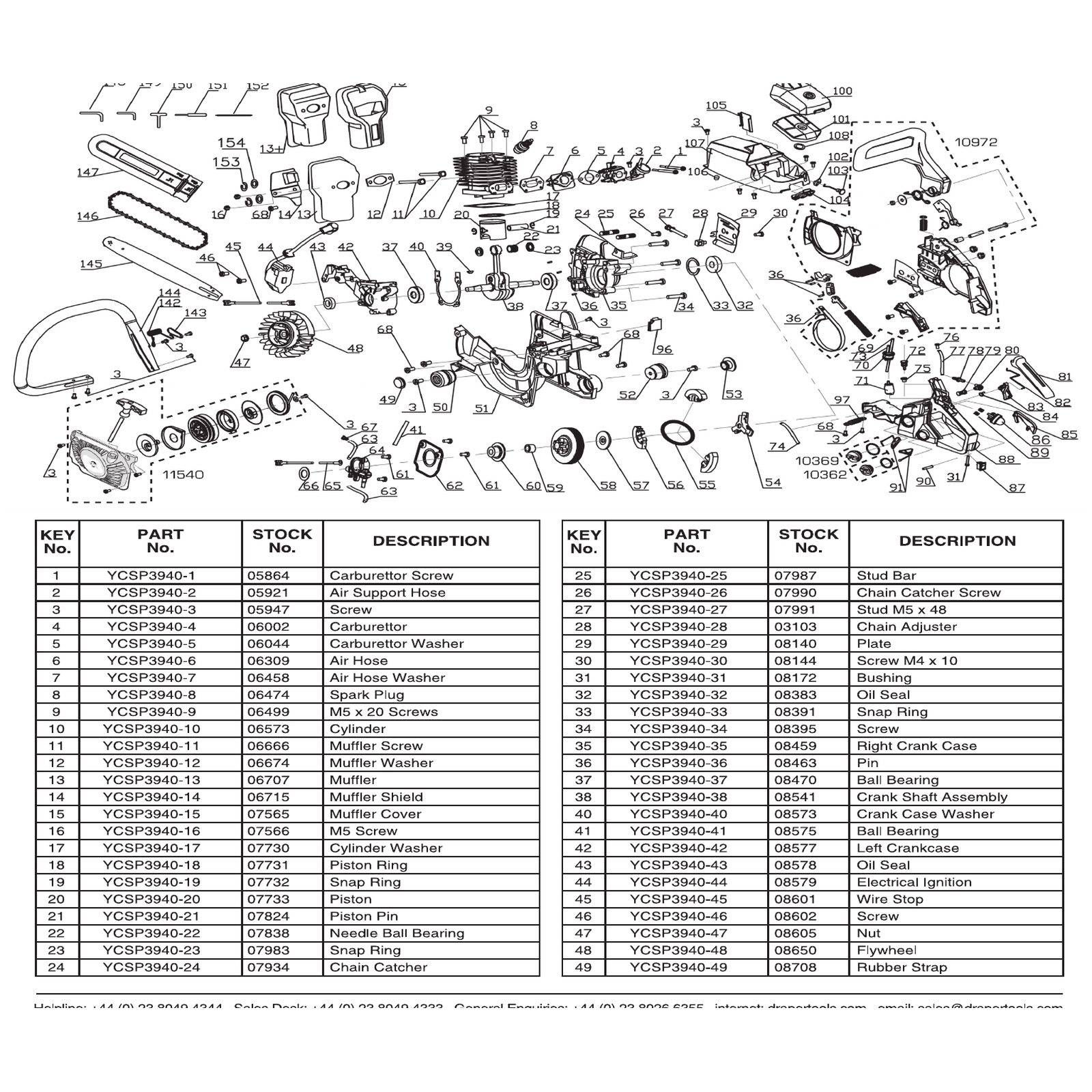 Draper Bearing 6201 - Reliable Replacement Part 08470