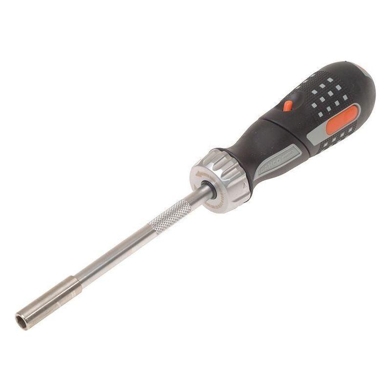 Bahco 808050P Pistol Ratchet Screwdriver & 6 Bits