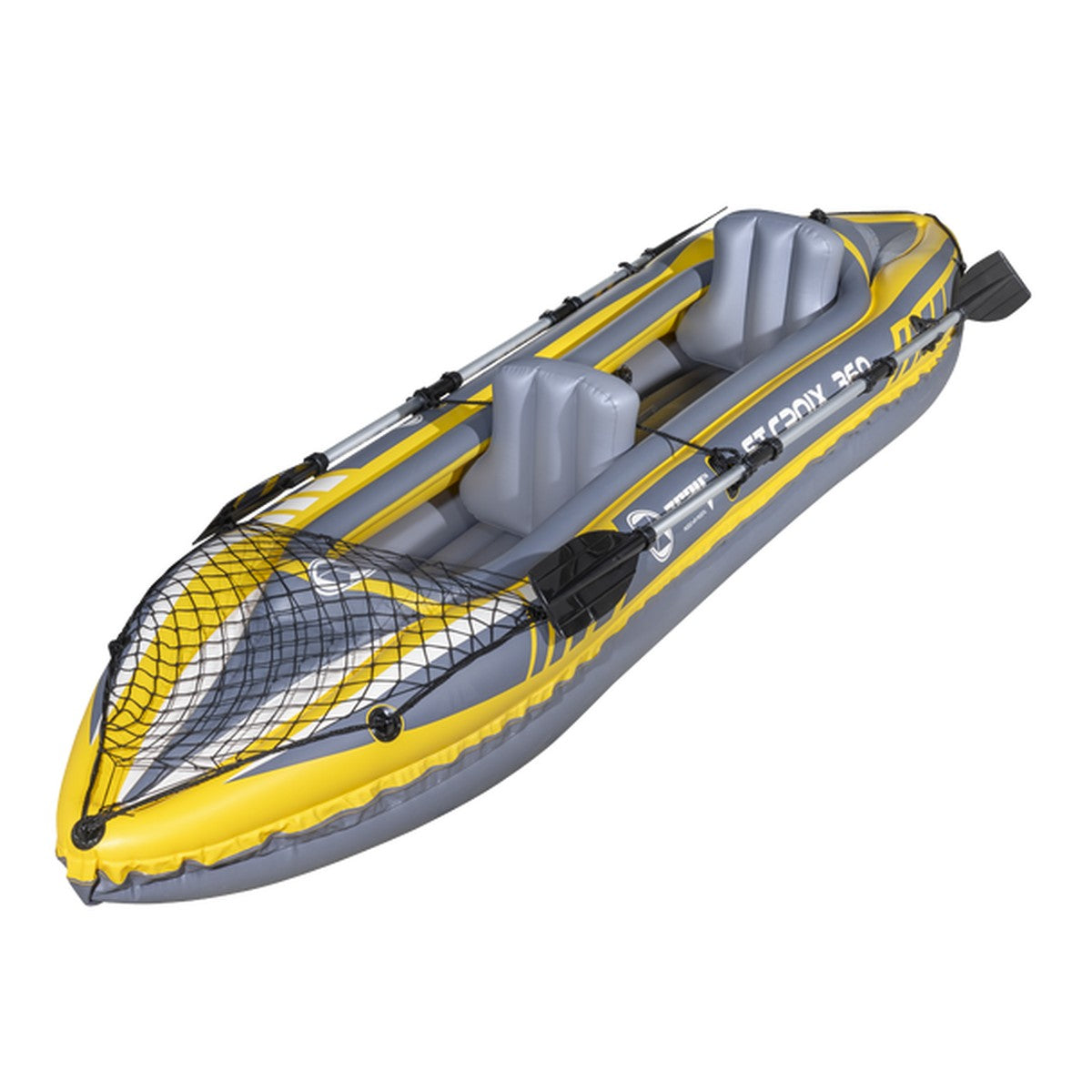 Dellonda Inflatable 2-Person Kayak/Canoe Set with Pump, Carry Bag & 2 Oars