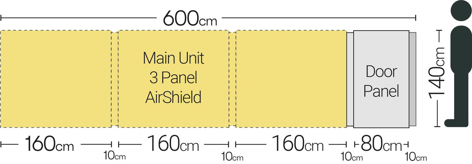Quest Falcon Pro Airshield Windbreak Door Grey