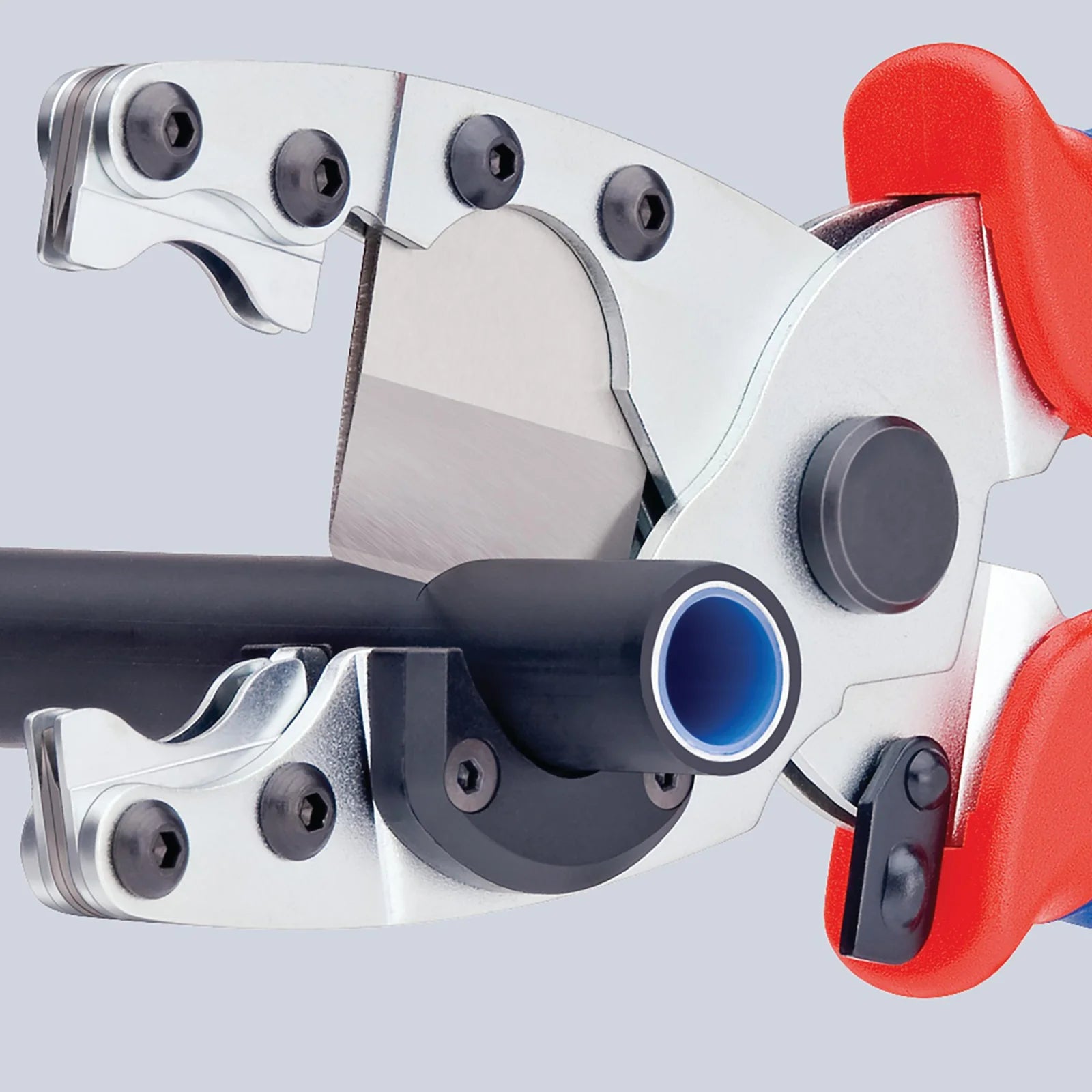 KNIPEX 90 25 20 SB Pipe Cutter for Composite Pipes and Protective Tubes, 210mm