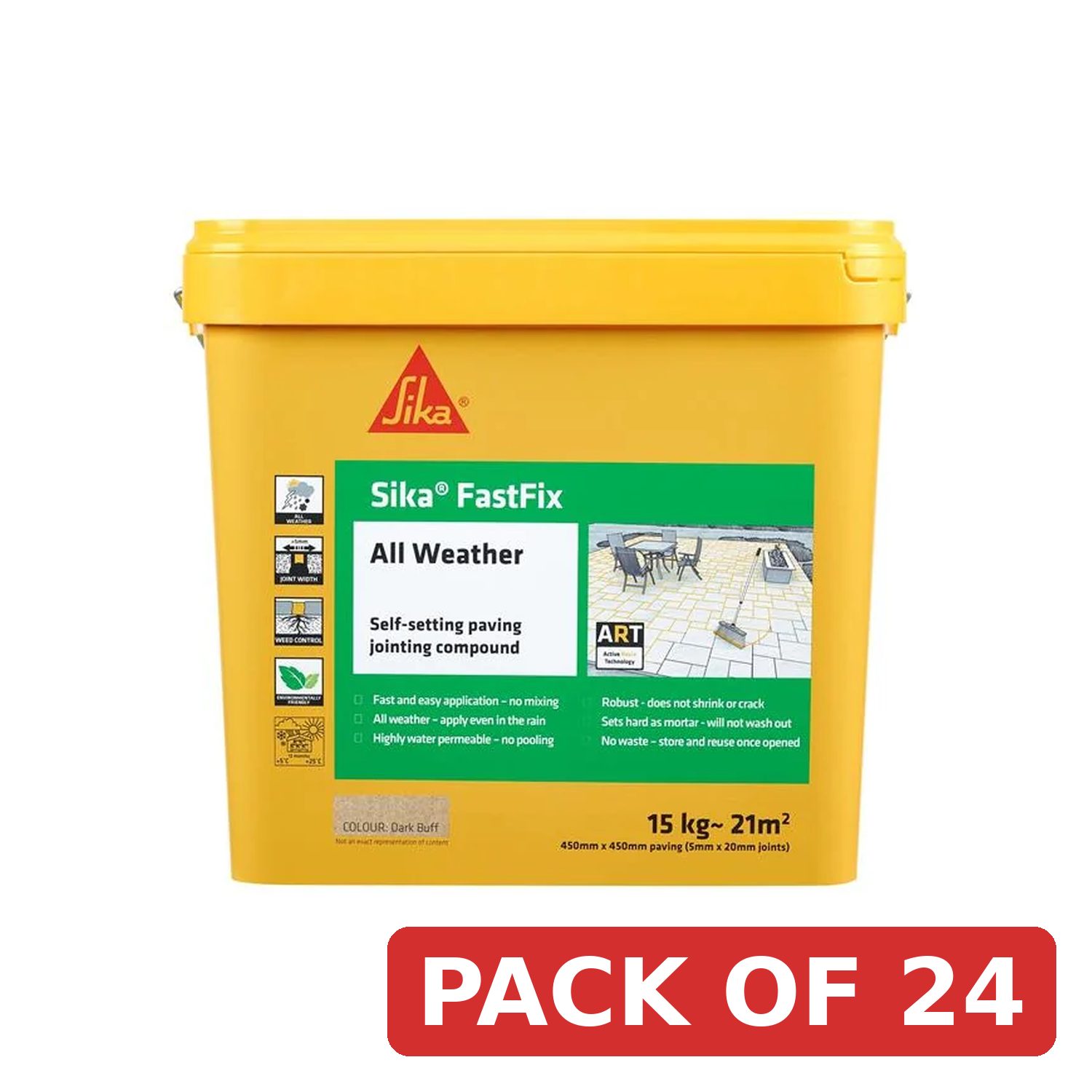Everbuild Sika Sika® FastFix All Weather Dark Buff 15kg - 669017