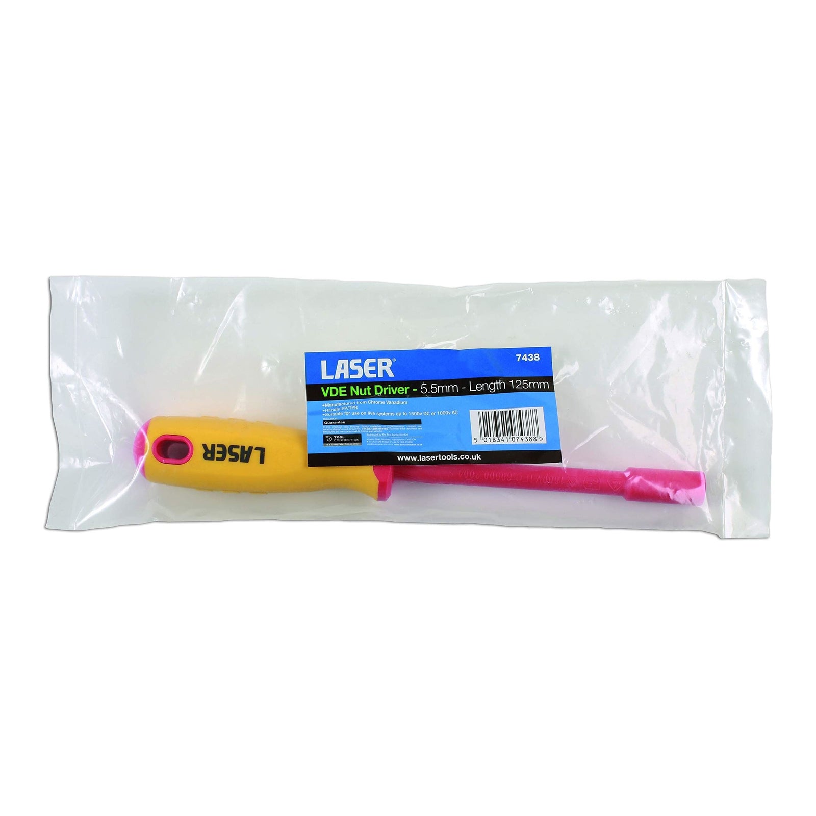 Laser VDE Nut Driver 5.5mm 7438