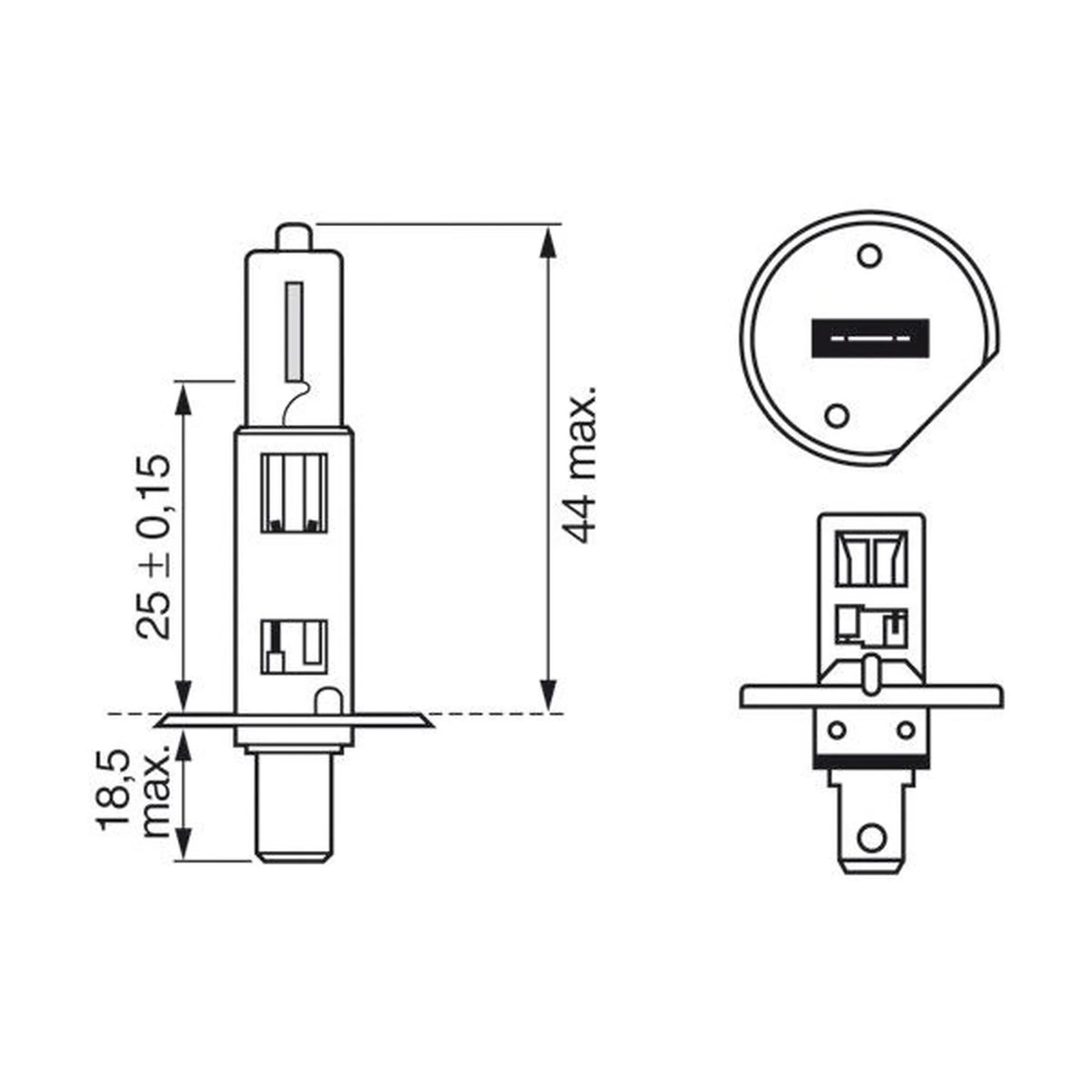 Bosch Car Light Bulb H1 P14.5s 12V 55W 1 987 302 111