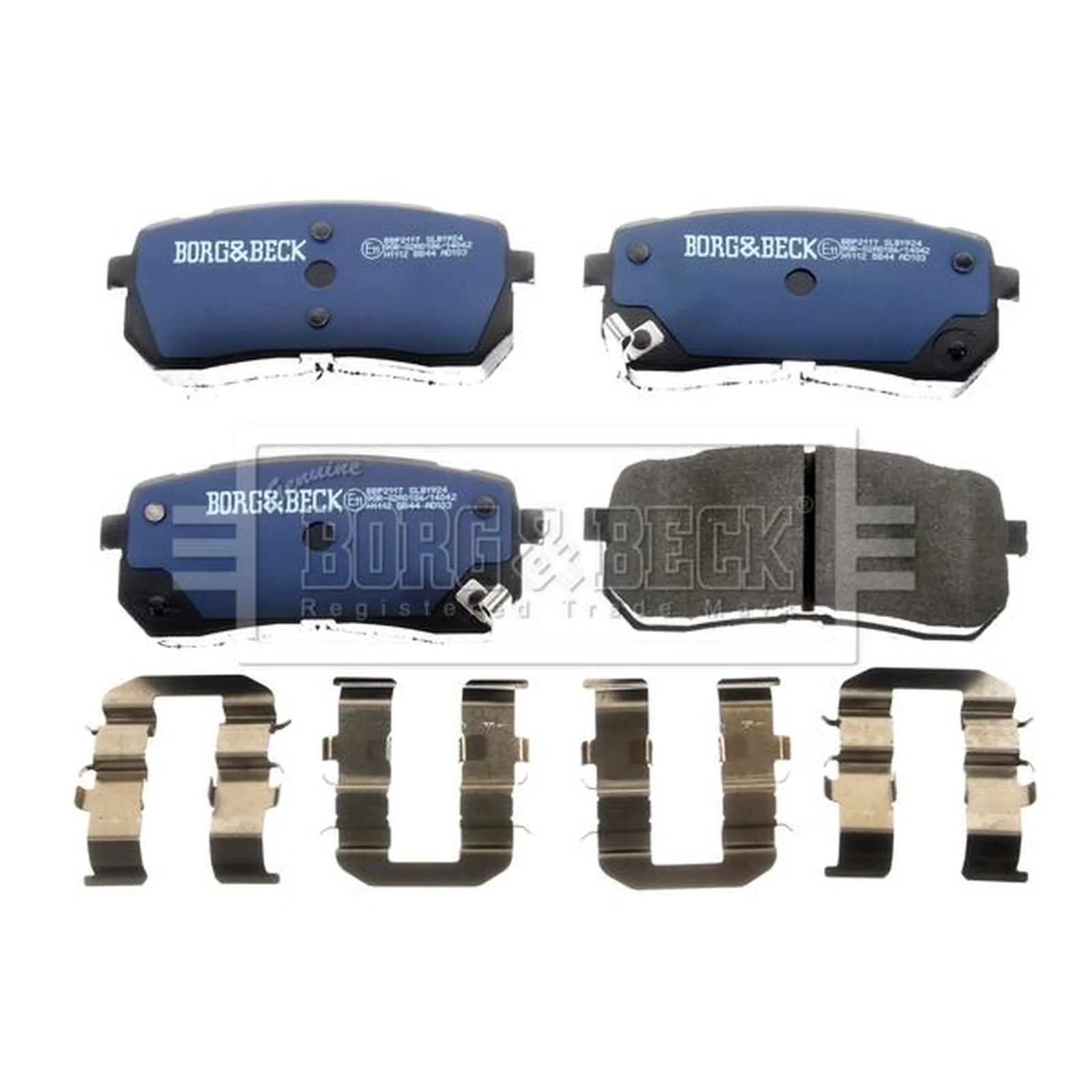 Borg & Beck 4 x Rear Brake Pad Set BBP2117