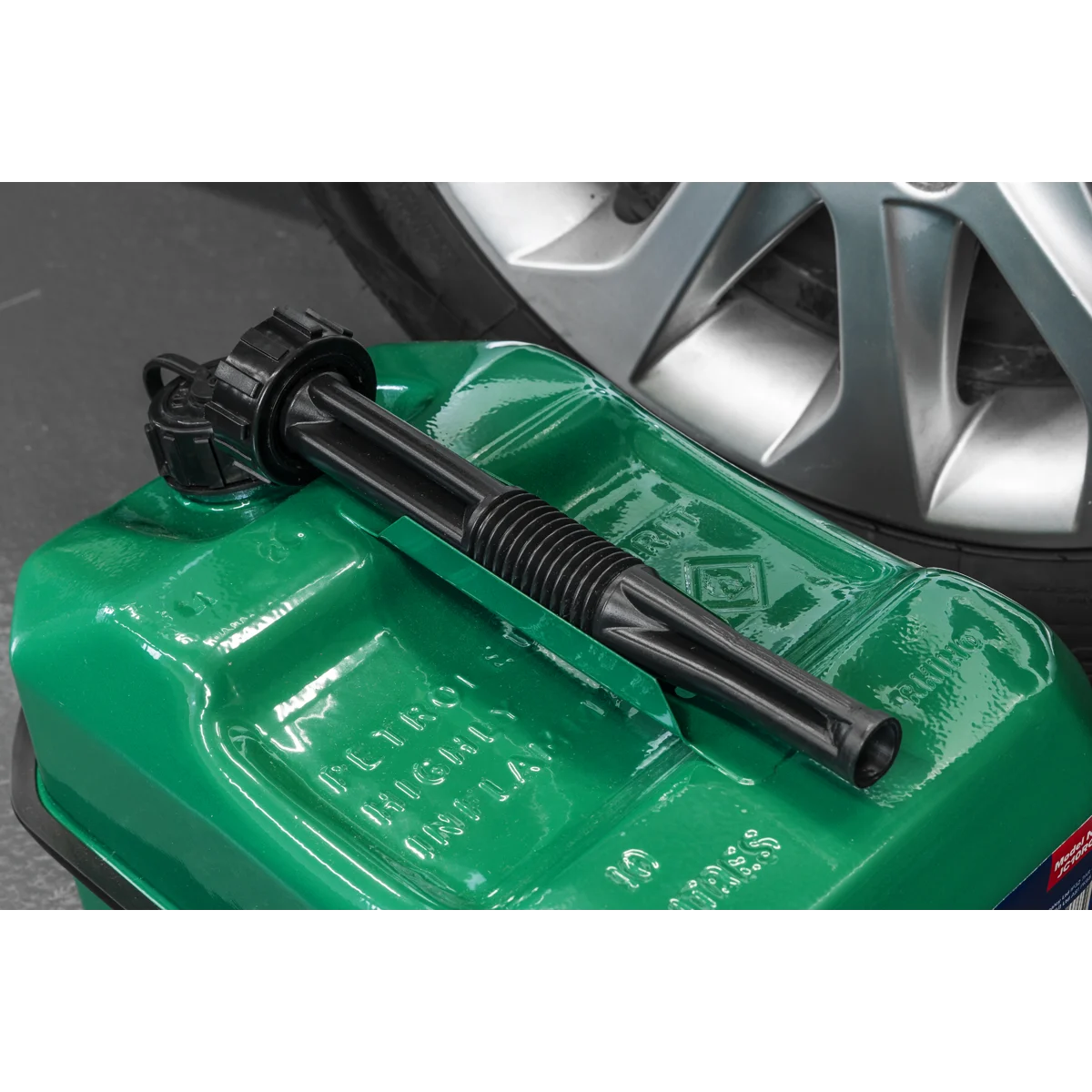 Sealey Jerry Can 10L Green Steel Fuel Container JC10RG