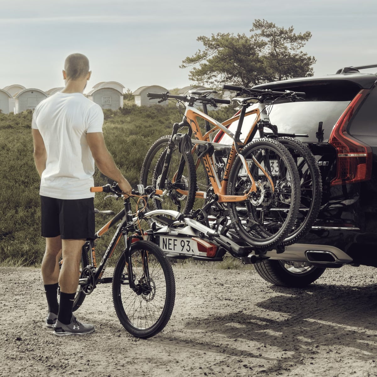 Thule VeloSpace XT two-bike platform towbar bike rack black/aluminium Towbar Bike Rack