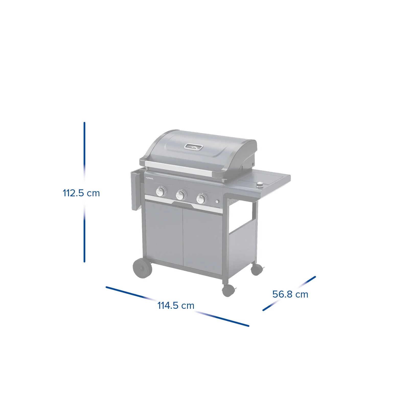 Campingaz 3 Series Select LS Plus Gas Barbecue 3 Burners 2.3kW Side Burner