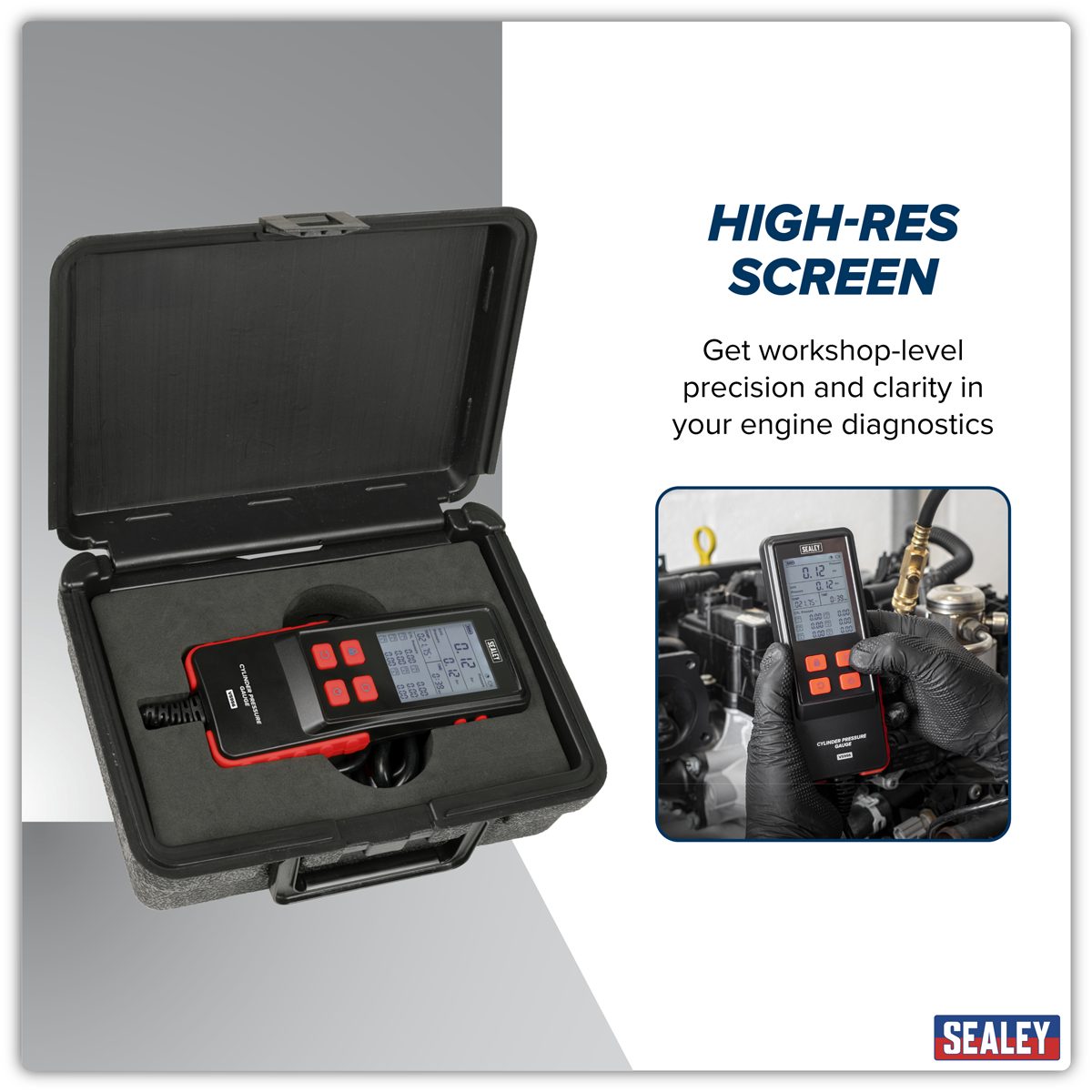 Sealey Digital Compression Test Kit VS956 10 Piece