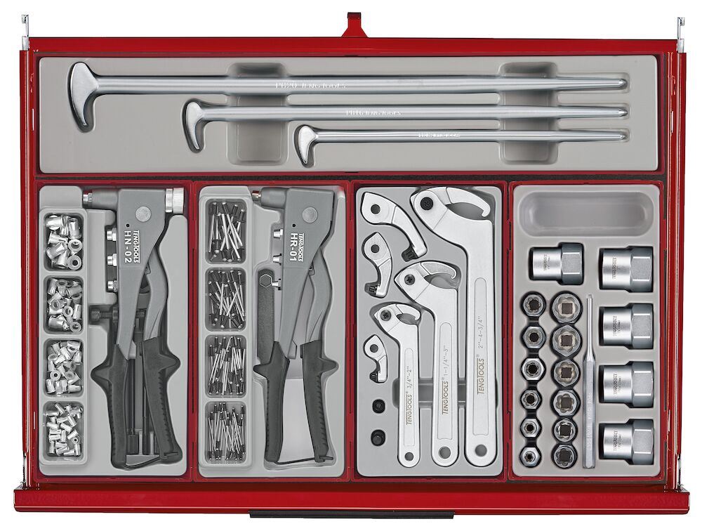 Teng Tools 53" PRO35™ Monster stack tool kit 1295 pieces red