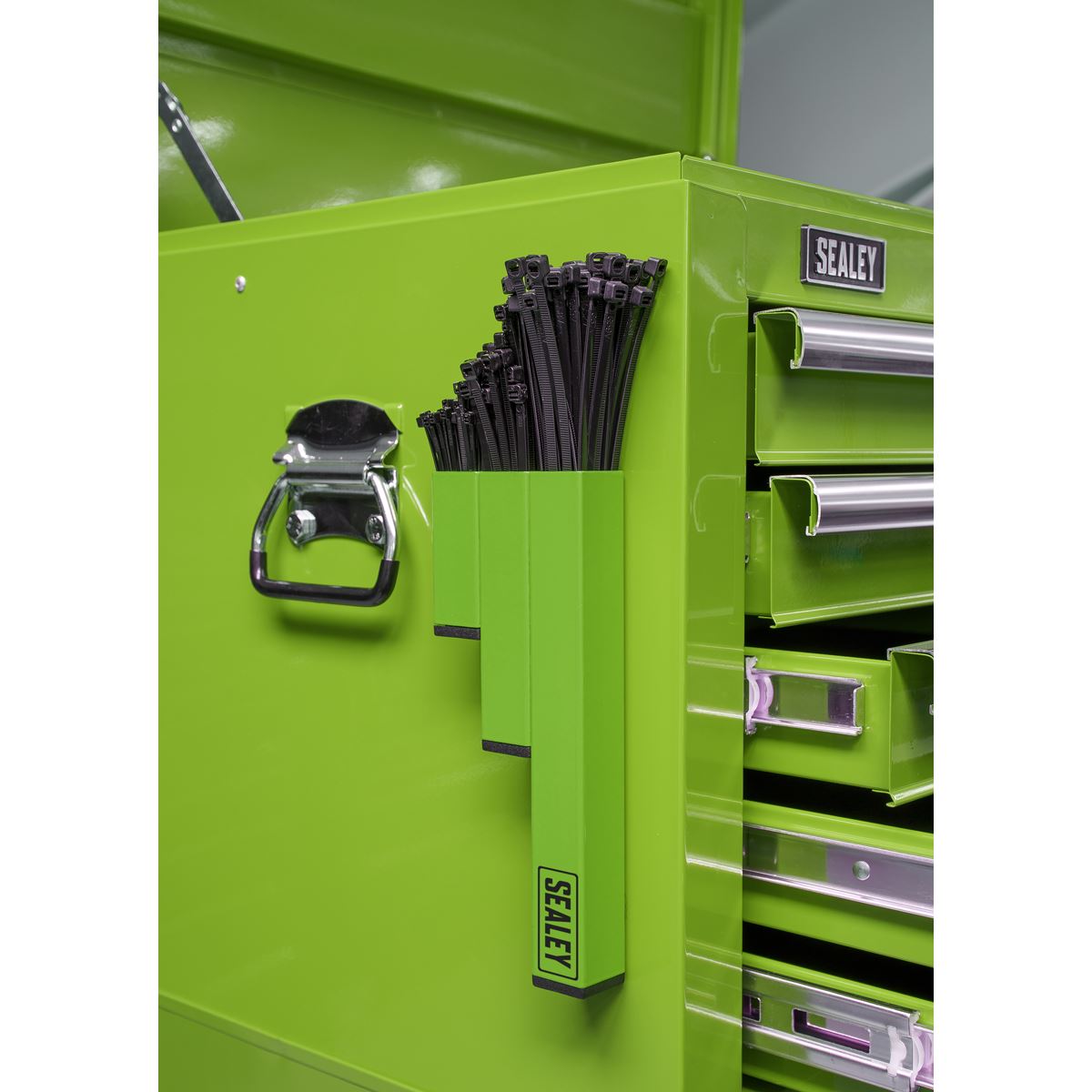 Sealey Magnetic Cable Tie Holder Hi-Vis Green APCTHHV