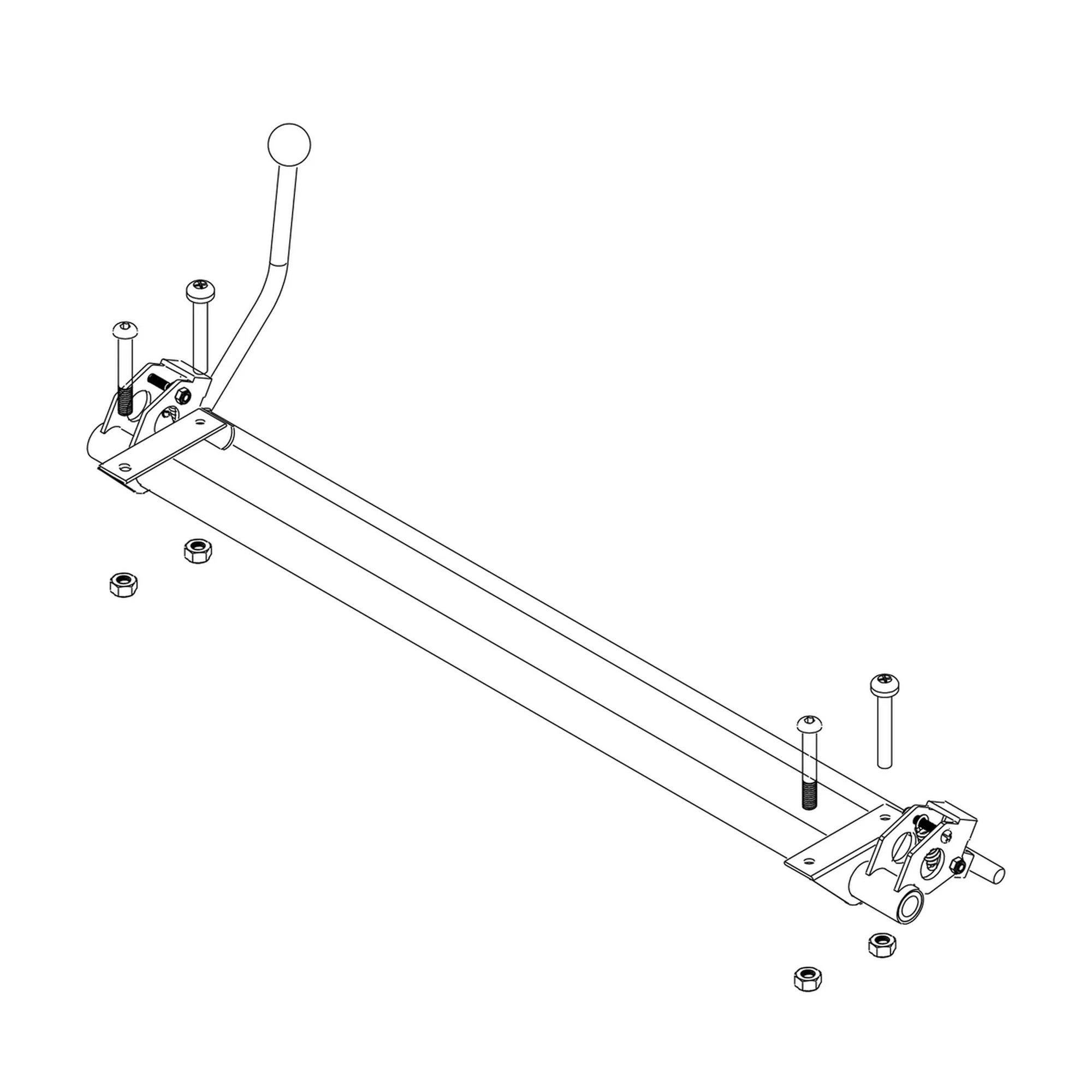 Thule Spare Axle parking brake assembly - Thule Coaster XT 1540105399