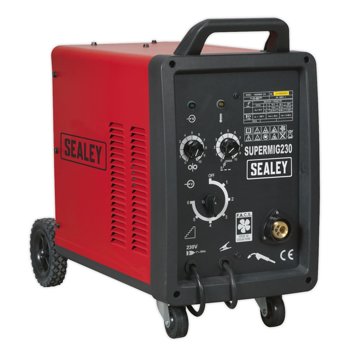 Sealey Professional MIG Welder 230A 230V with Binzelï Euro Torch SUPERMIG230