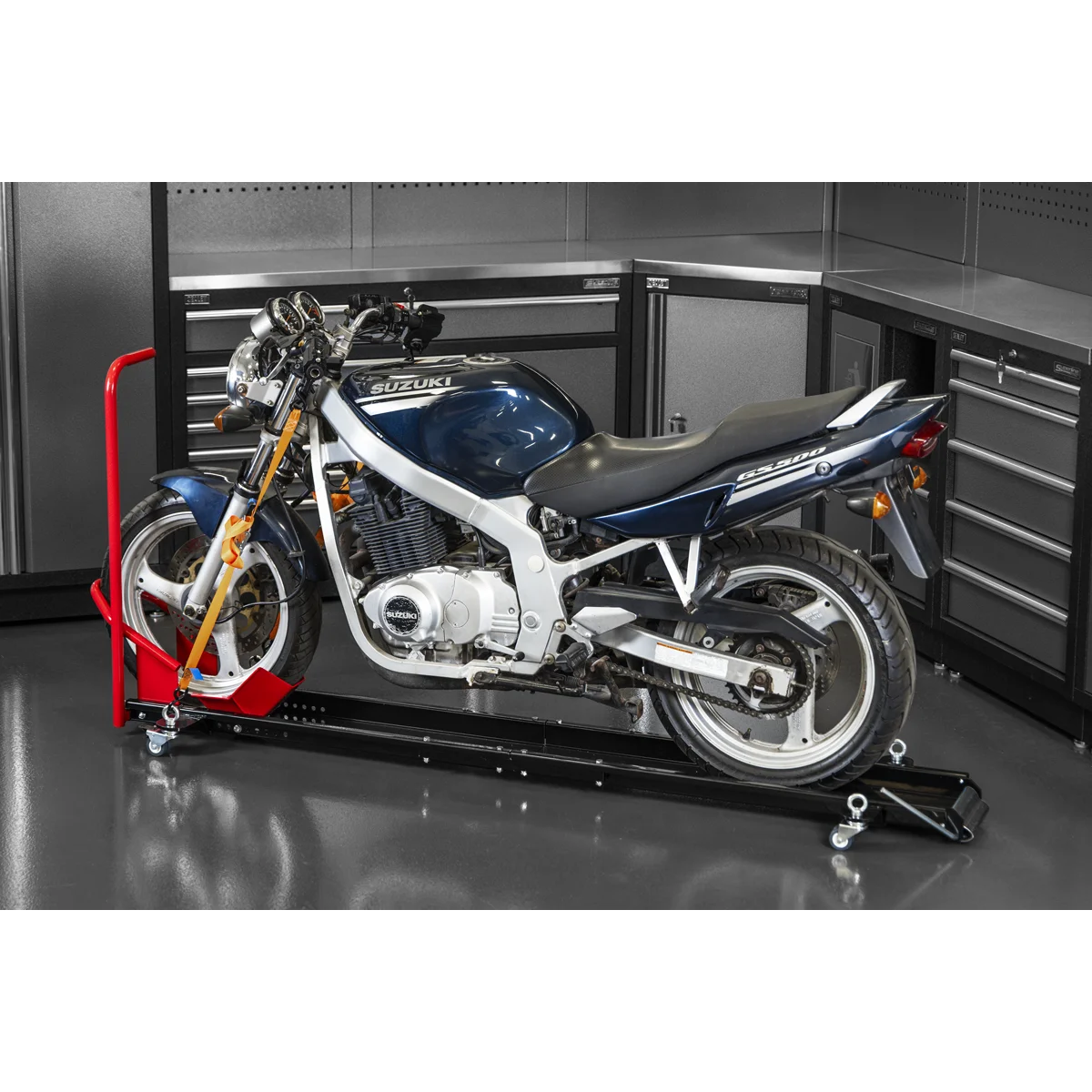 Sealey Motorcycle Dolly MS063V 500kg Capacity Upright Clamp