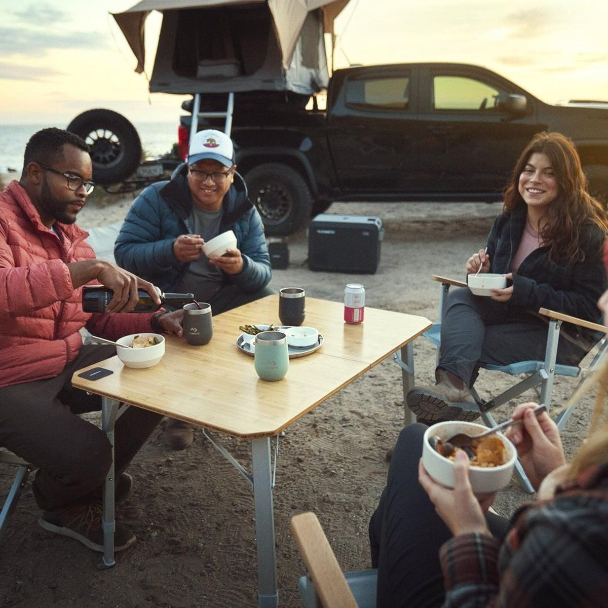 Dometic Go Compact Camp Table Bamboo Table