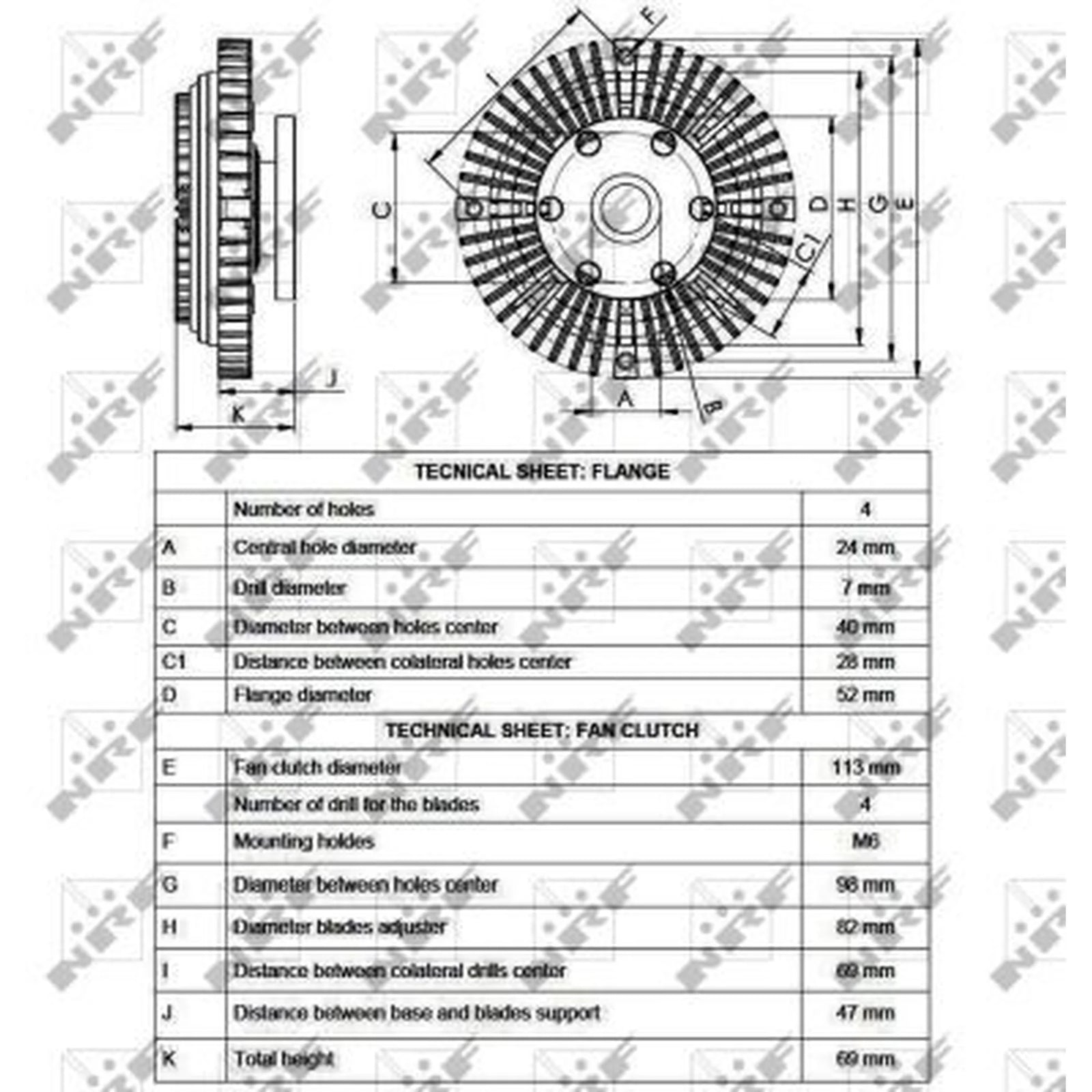 NRF Radiator Fan Clutch 49558