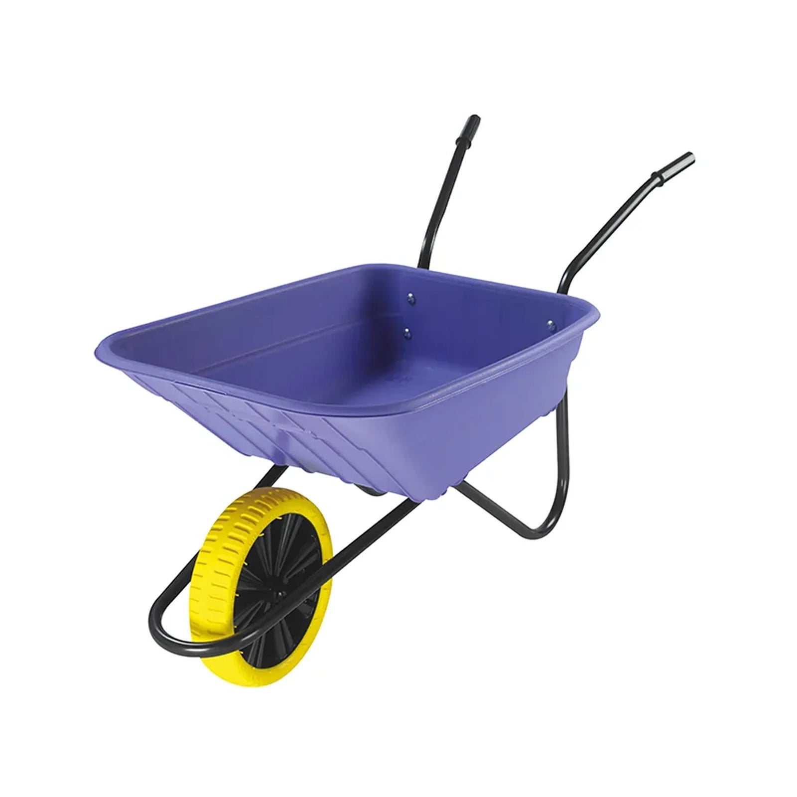 Walsall Boxed 90L Lilac Polypropylene Wheelbarrow - Puncture Proof - BSHLILPP