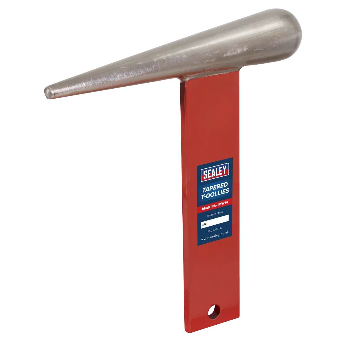 Sealey Tapered T-Dollies MW14 45x8mm for Sheet Metal Forming