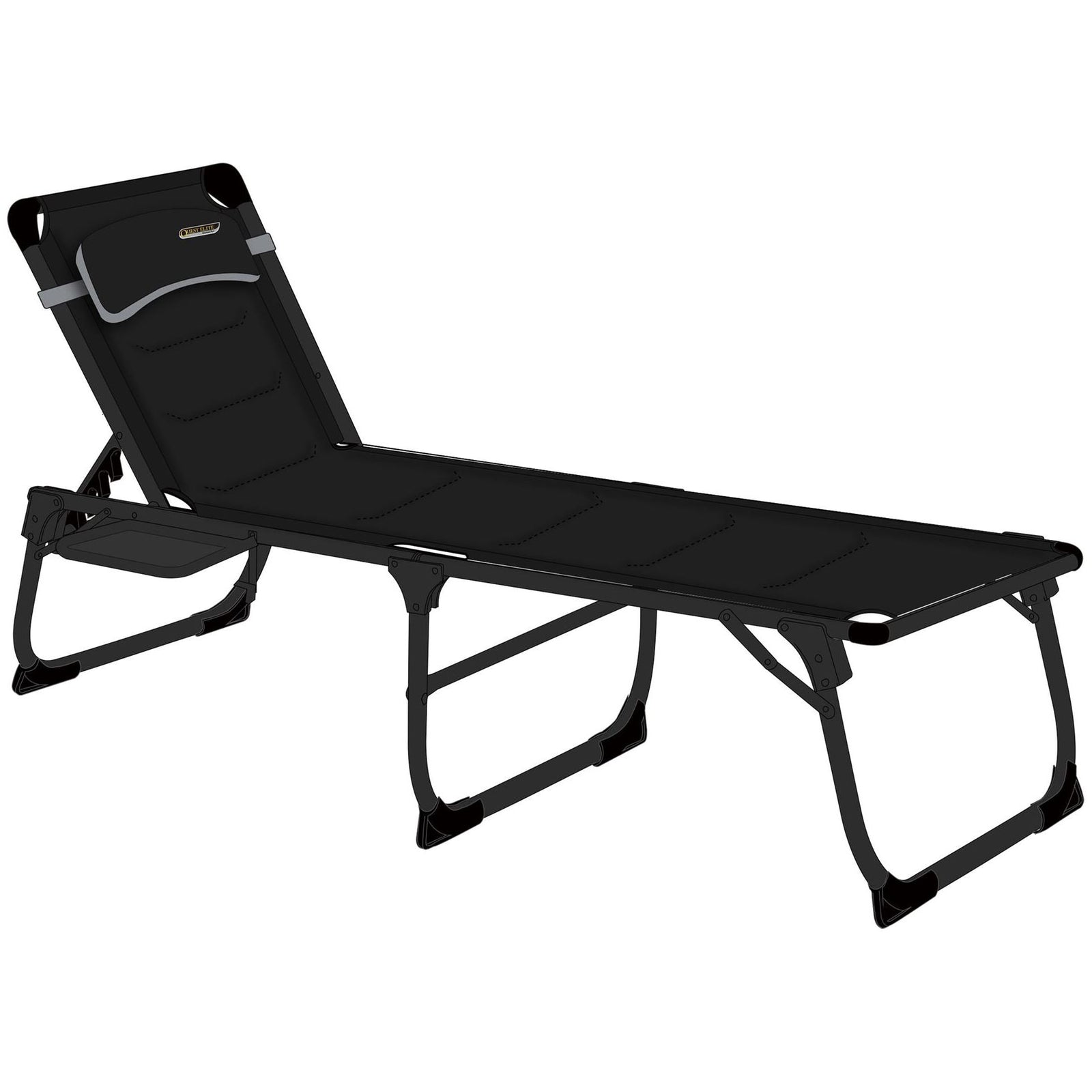 Vienna Pro Lounge bed with side table F1364