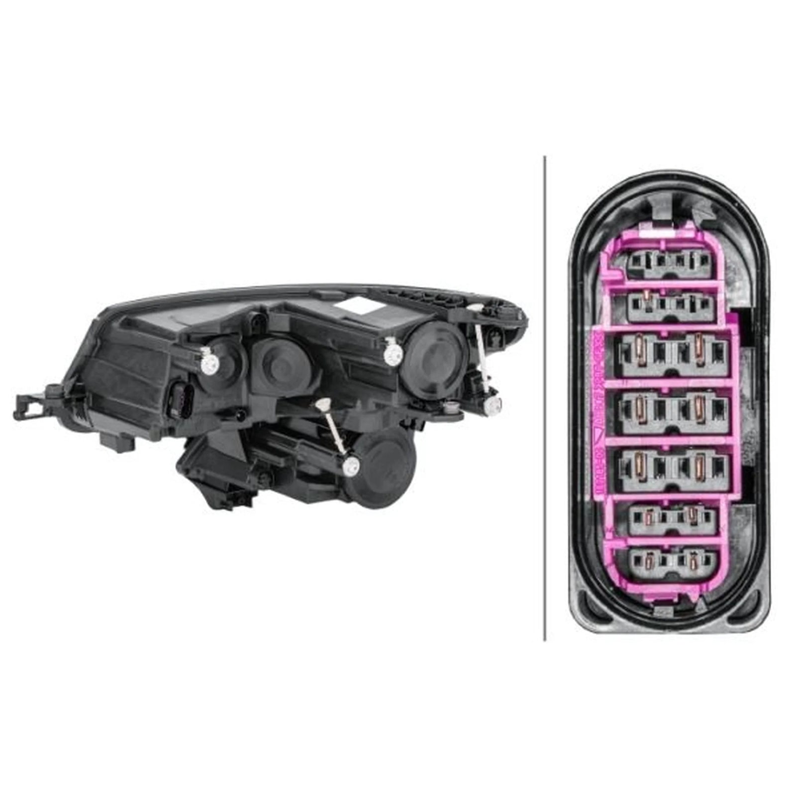 Hella Headlight Headlamp W5W Right 1EF 012 669-101