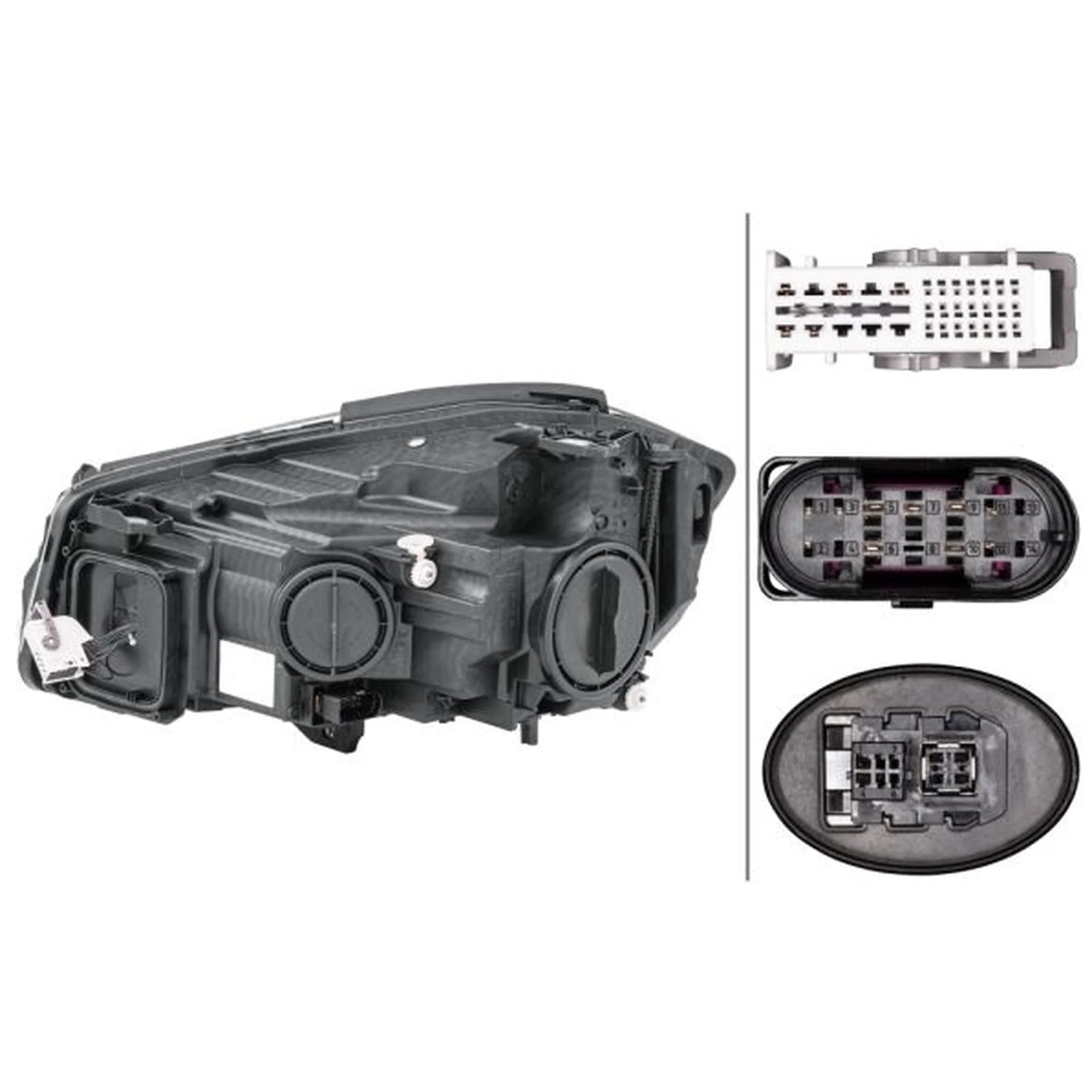 Hella Headlight Headlamp LED Right 1EX 010 818-361