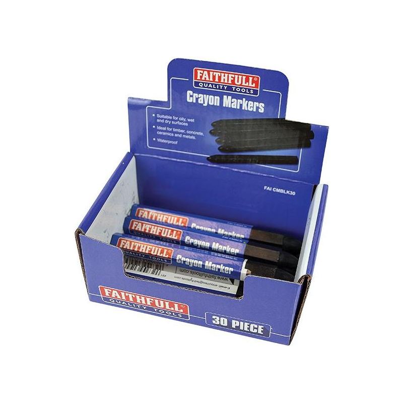 Faithfull Crayon Marker Black (CDU 30)
