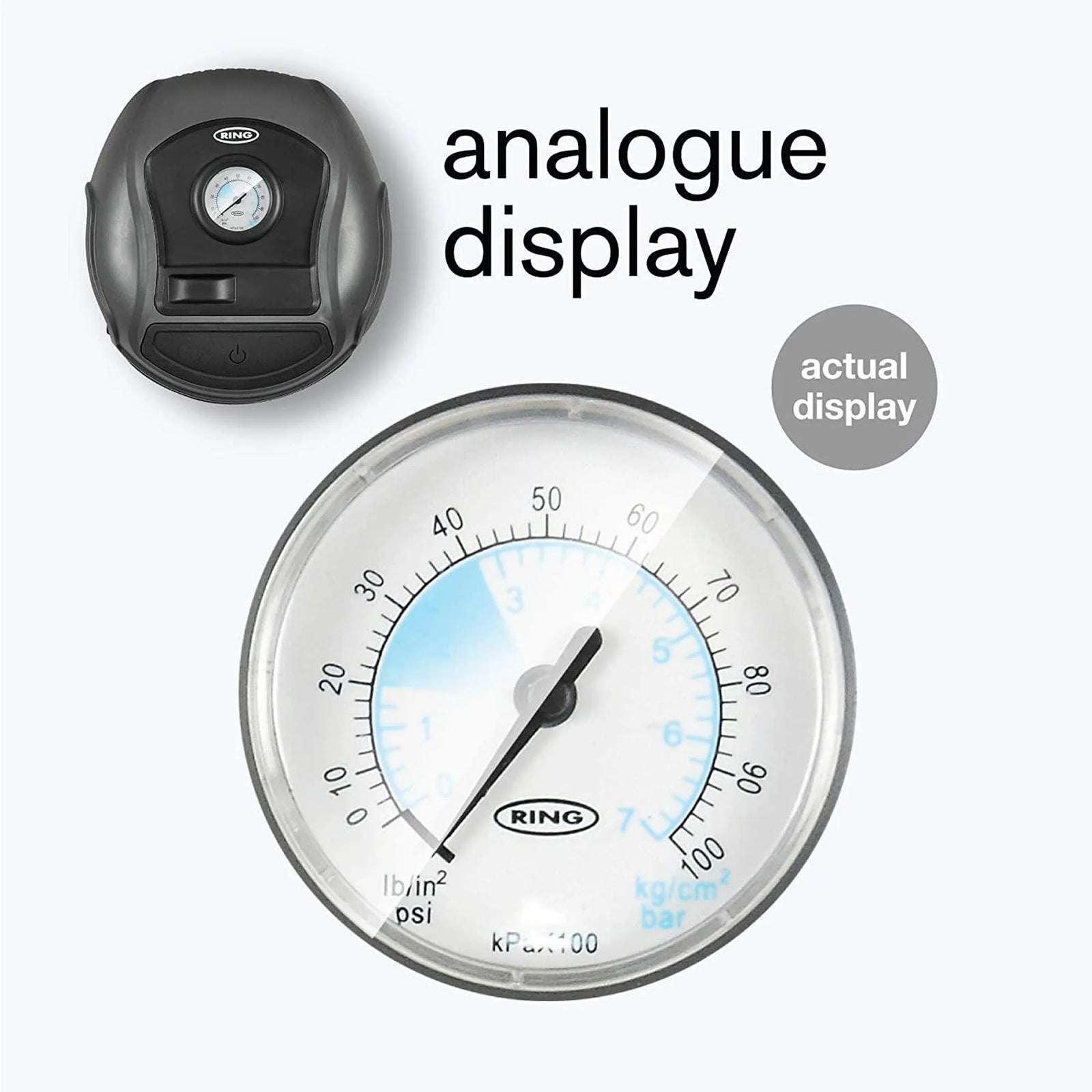Ring Automotive Analogue Tyre Inflator (Great Value) - RTC100
