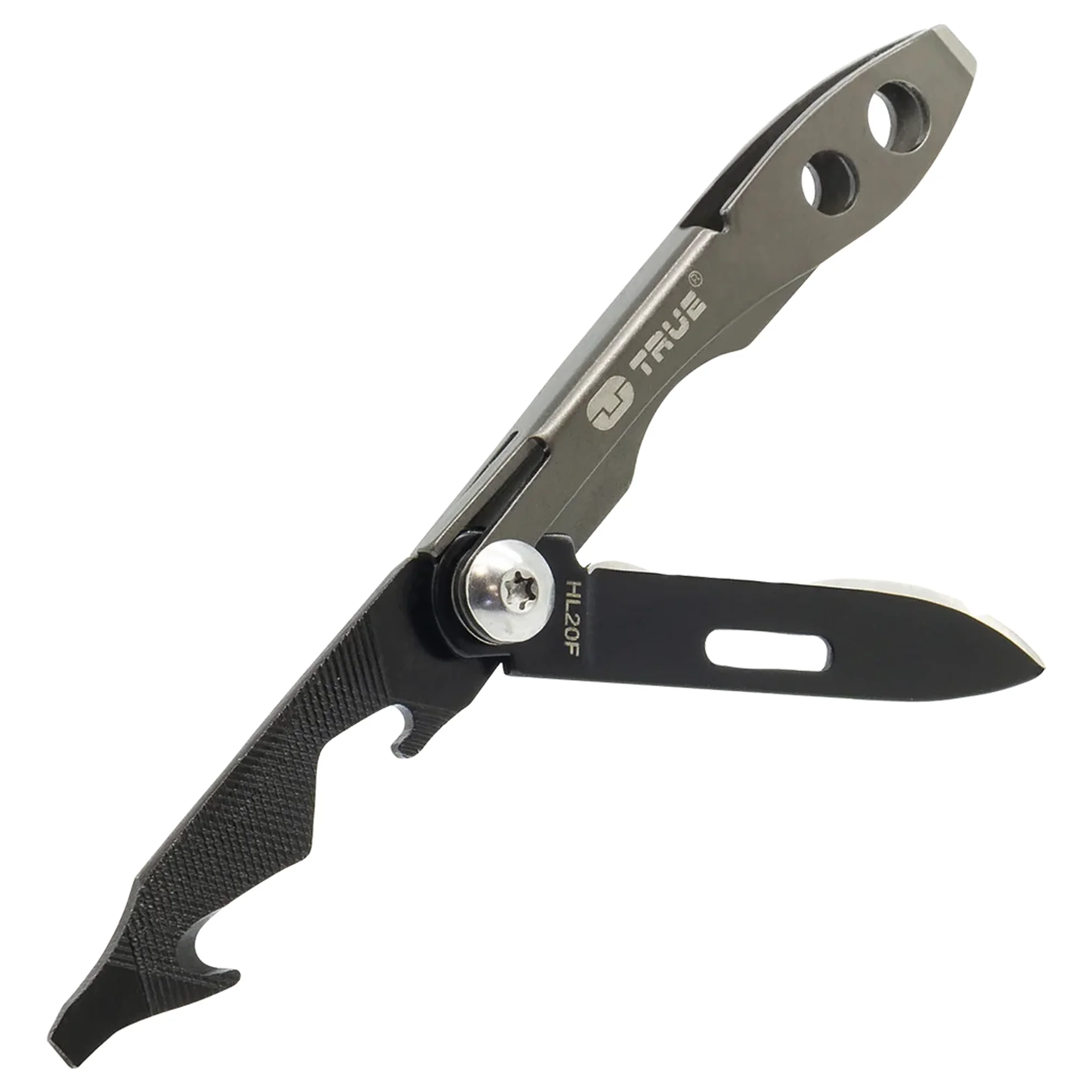 True Utilities Micro Keyring Multi Tool with Tweezers
