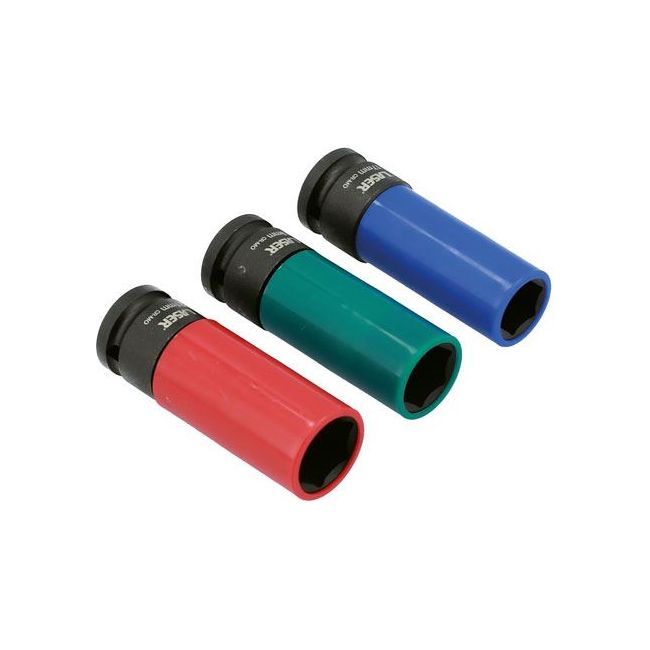 Laser Wheel Nut Set 1/2"D 3pc 3039