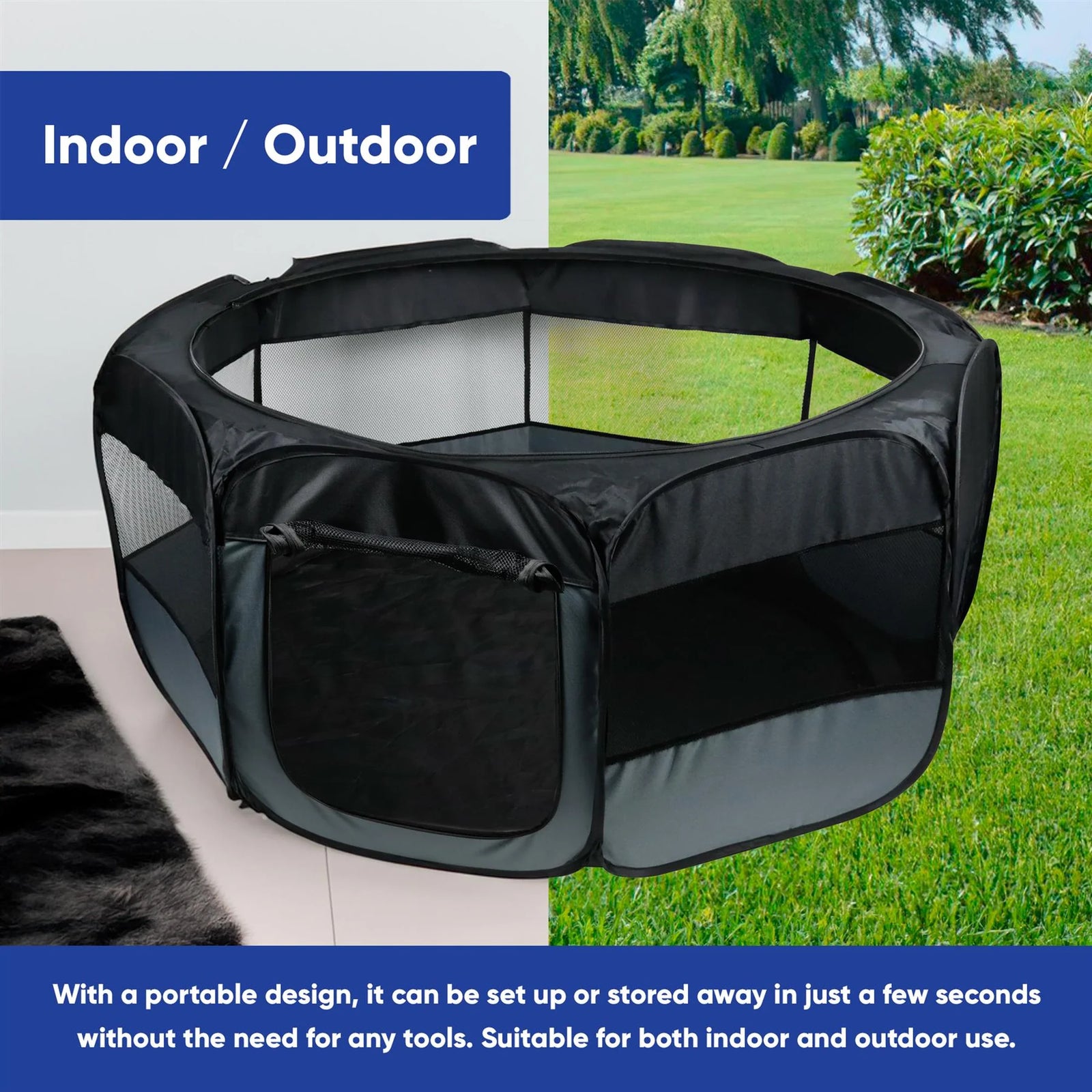 Streetwize Portable Pet Play Pen for Dogs and more - SWPET23
