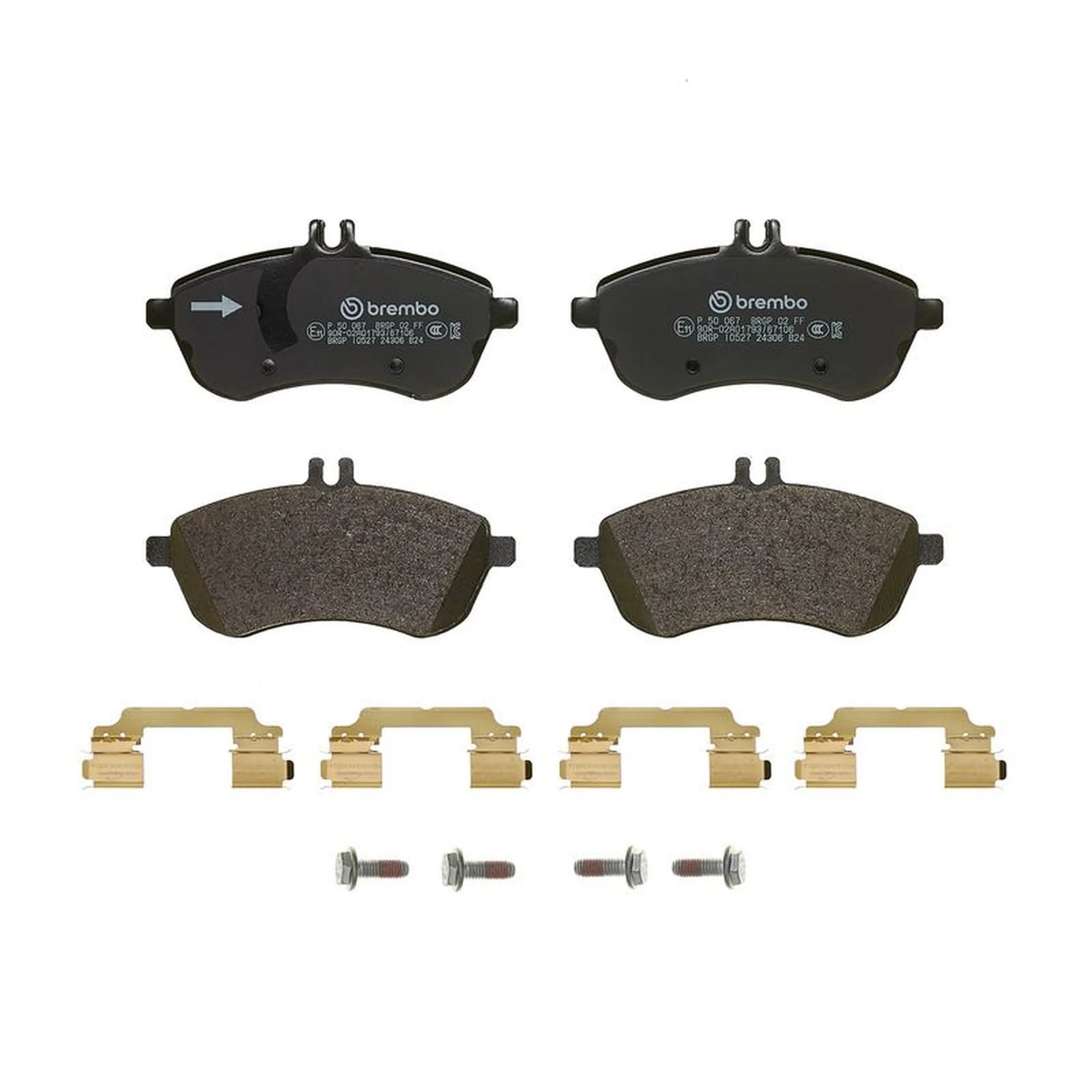 Brembo 4 x Front Brake Pad Set P50067