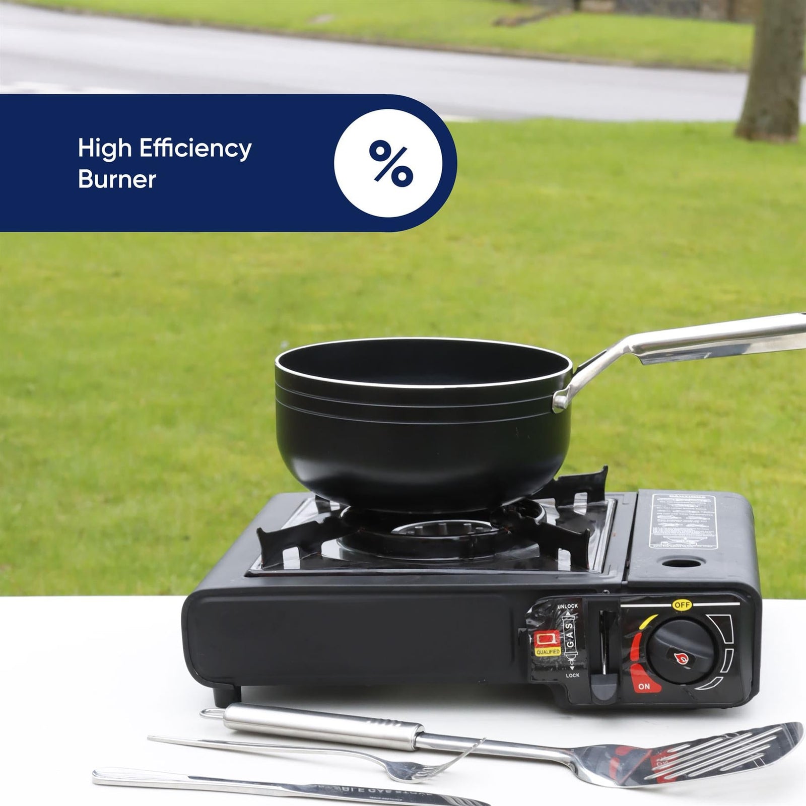 Leisurewize Gourmet1 Single Burner Portable Gas Cooking Stove