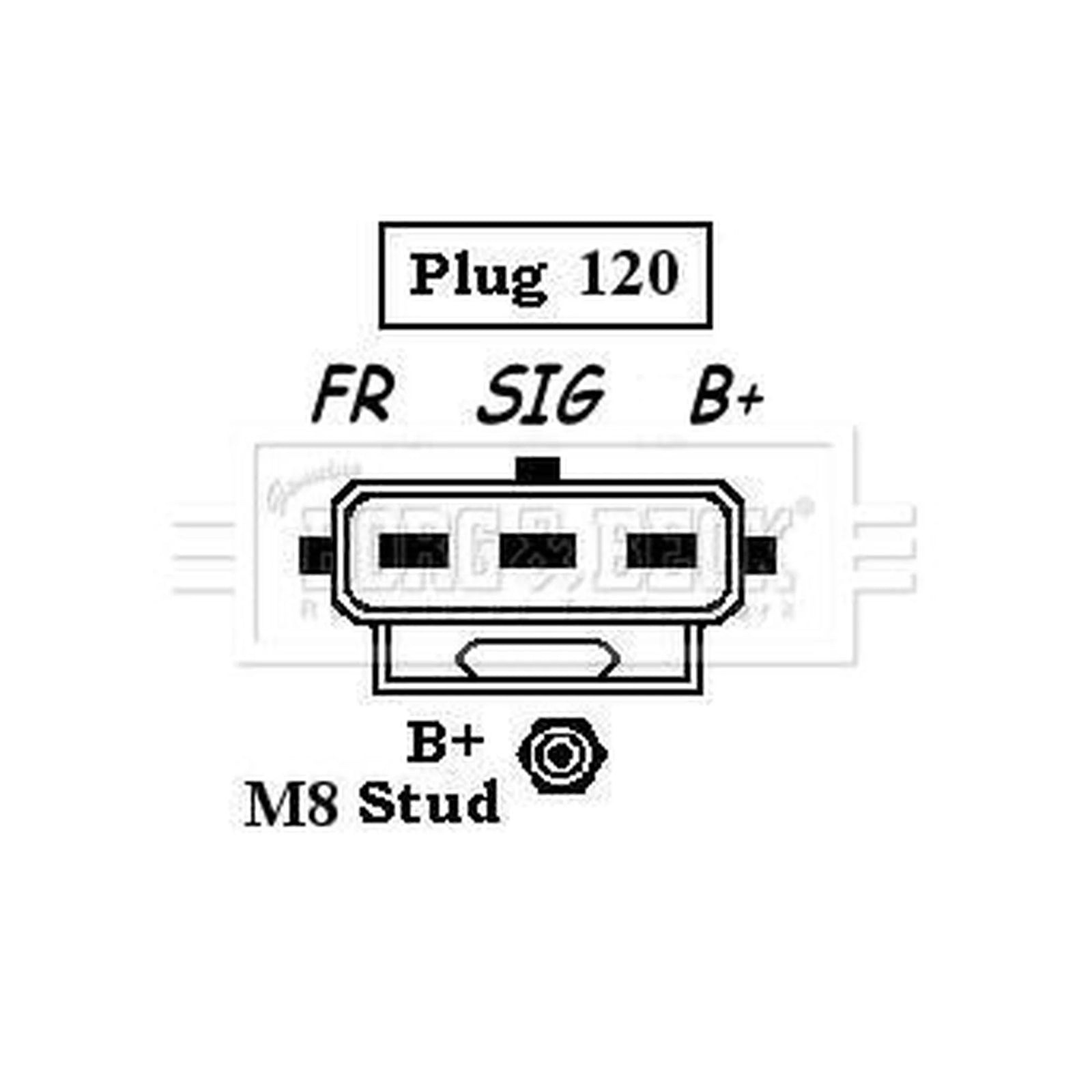 Borg & Beck Car Alternator 12V BBA2346
