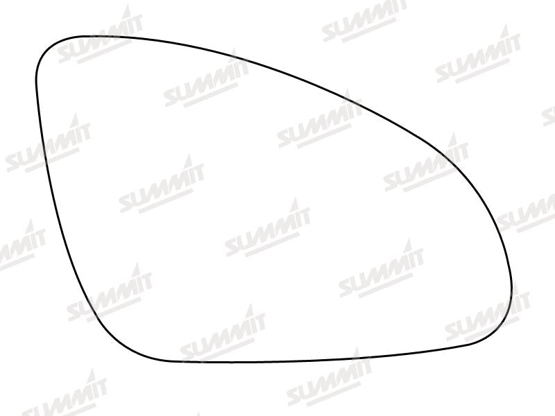 Summit Stick-On Standard Mirror Glass fits Vauxhall Astra J 10 on RHS