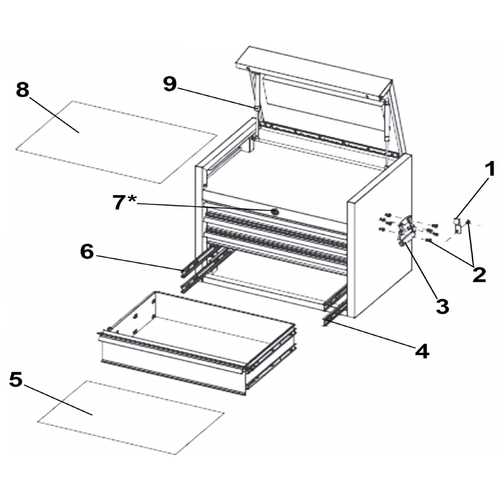Sealey Top liner(570 x 410mm) PTB-550694